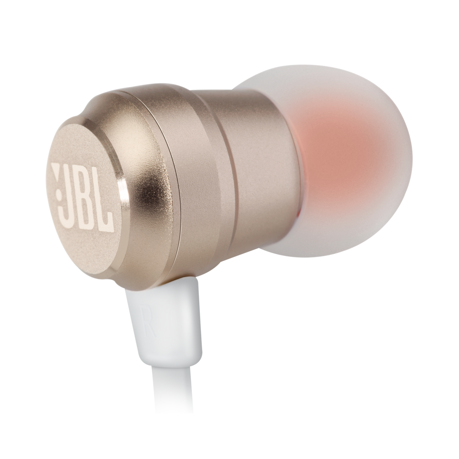 JBL T280A - Gold - In-ear headphones with high performance drivers - Detailshot 3