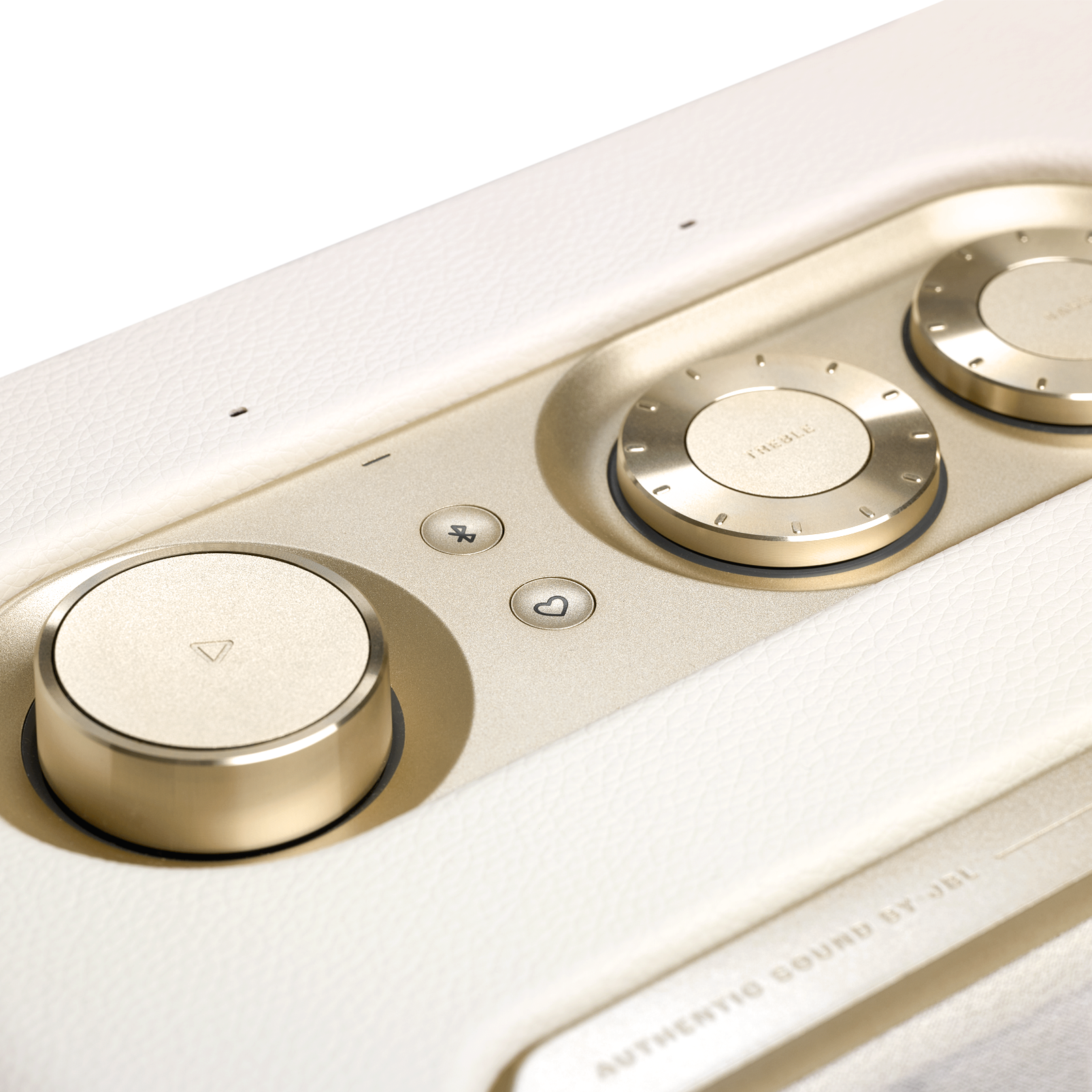 JBL Authentics 200 - White - Smart home speaker with Wi-Fi, Bluetooth and Voice Assistants with retro design - Detailshot 5