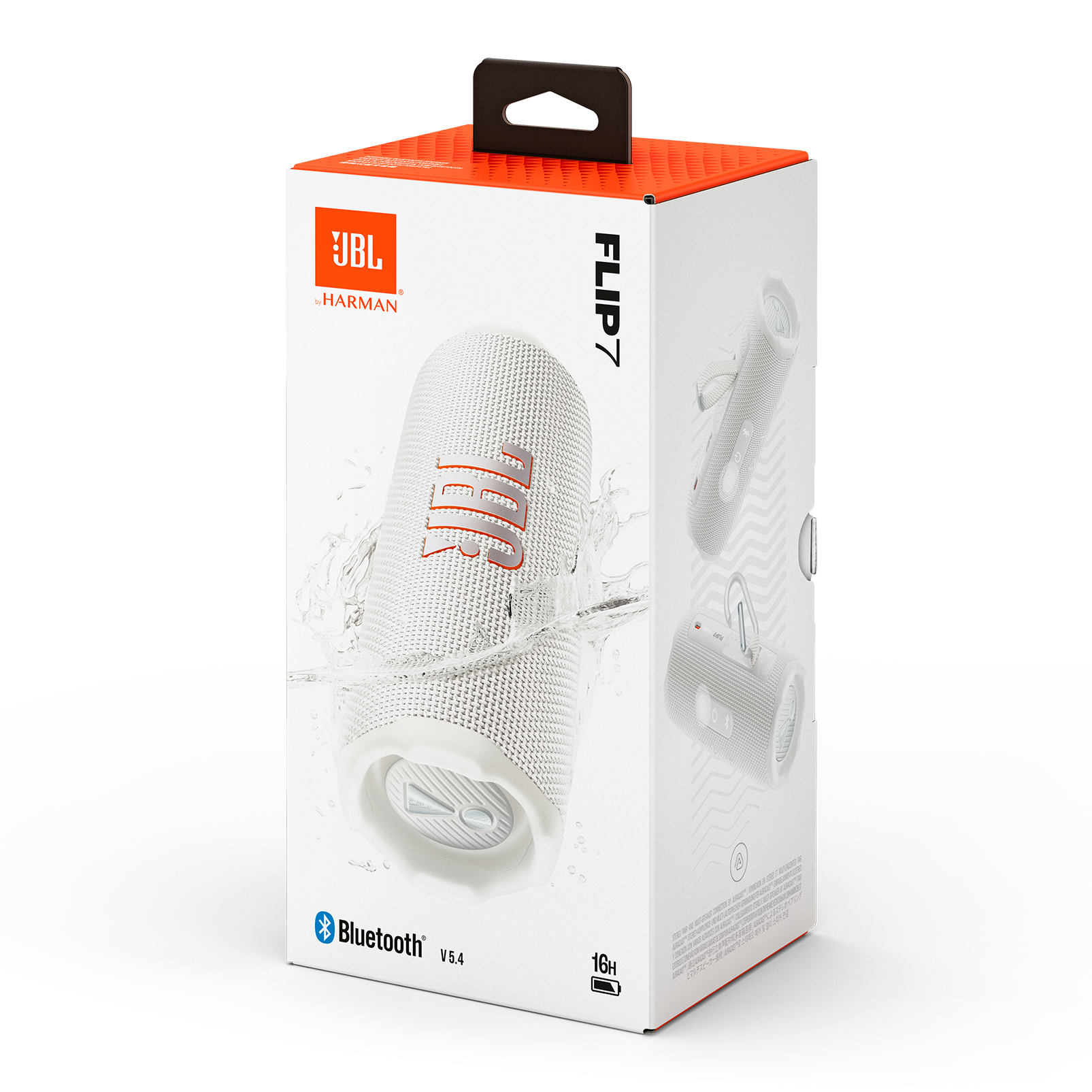 JBL Flip 7 - White - Portable waterproof and drop-proof  speaker - Detailshot 9