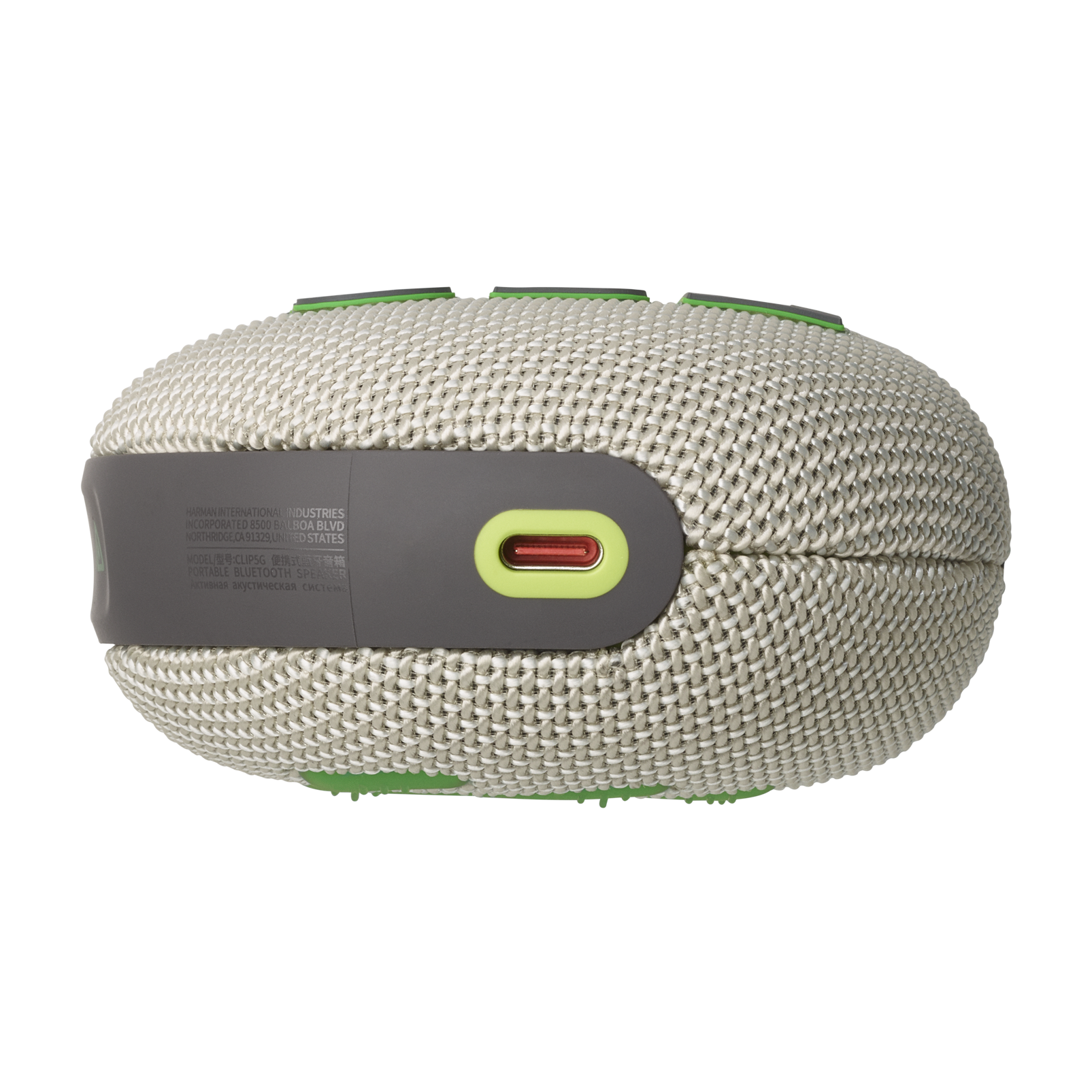 JBL Clip 5 - Sand - Ultra-portable waterproof speaker - Bottom