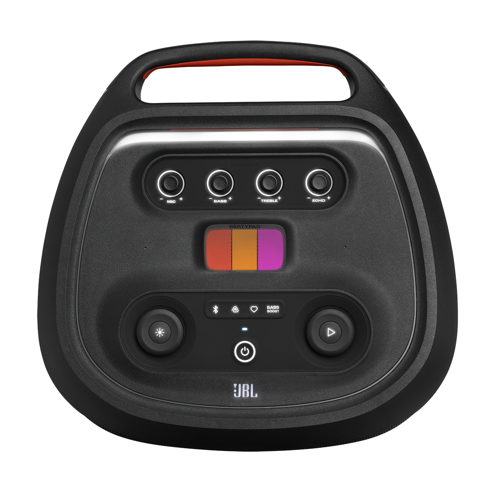 JBL PartyBox Ultimate - Black - Massive party speaker with powerful sound, multi-dimensional lightshow, and splashproof design. - Top