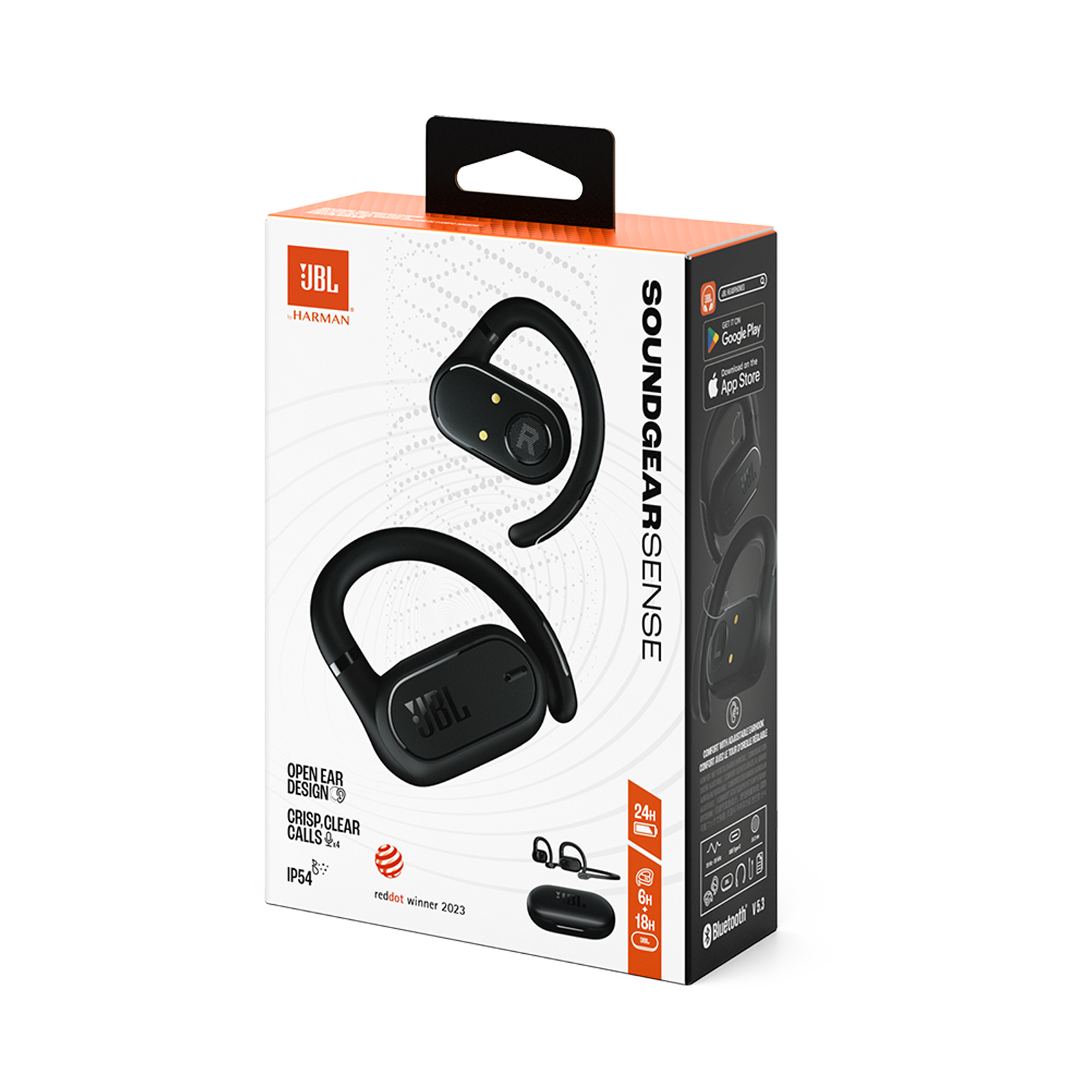 JBL Soundgear Sense - Black - True wireless open-ear headphones - Detailshot 11