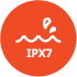 IPX7 등급의 방수 설계 제품으로 물 근처에서 안심하고 사용할 수 있습니다.