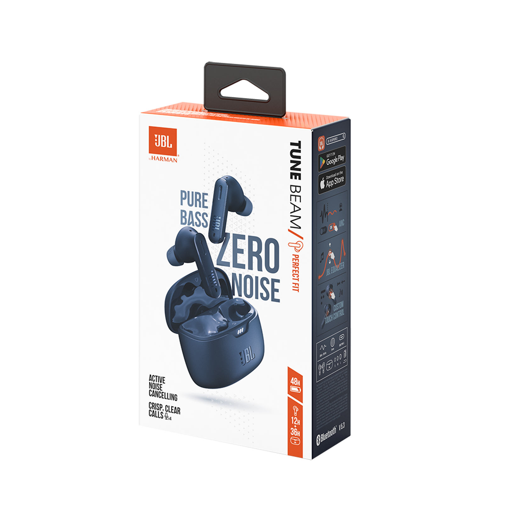 JBL Tune Beam - Blue - True wireless Noise Cancelling earbuds - Detailshot 10