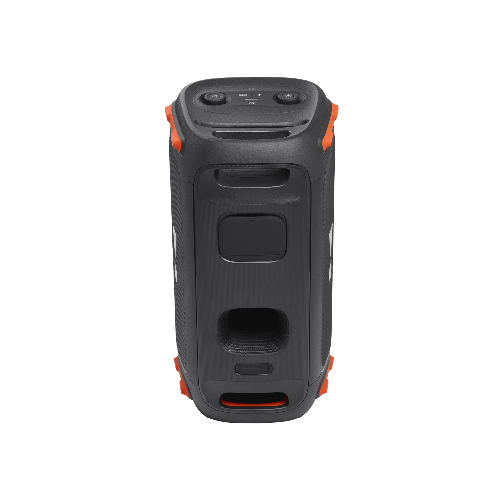 JBL Partybox 110 - Black - Portable party speaker with 160W powerful sound, built-in lights and splashproof design. - Back