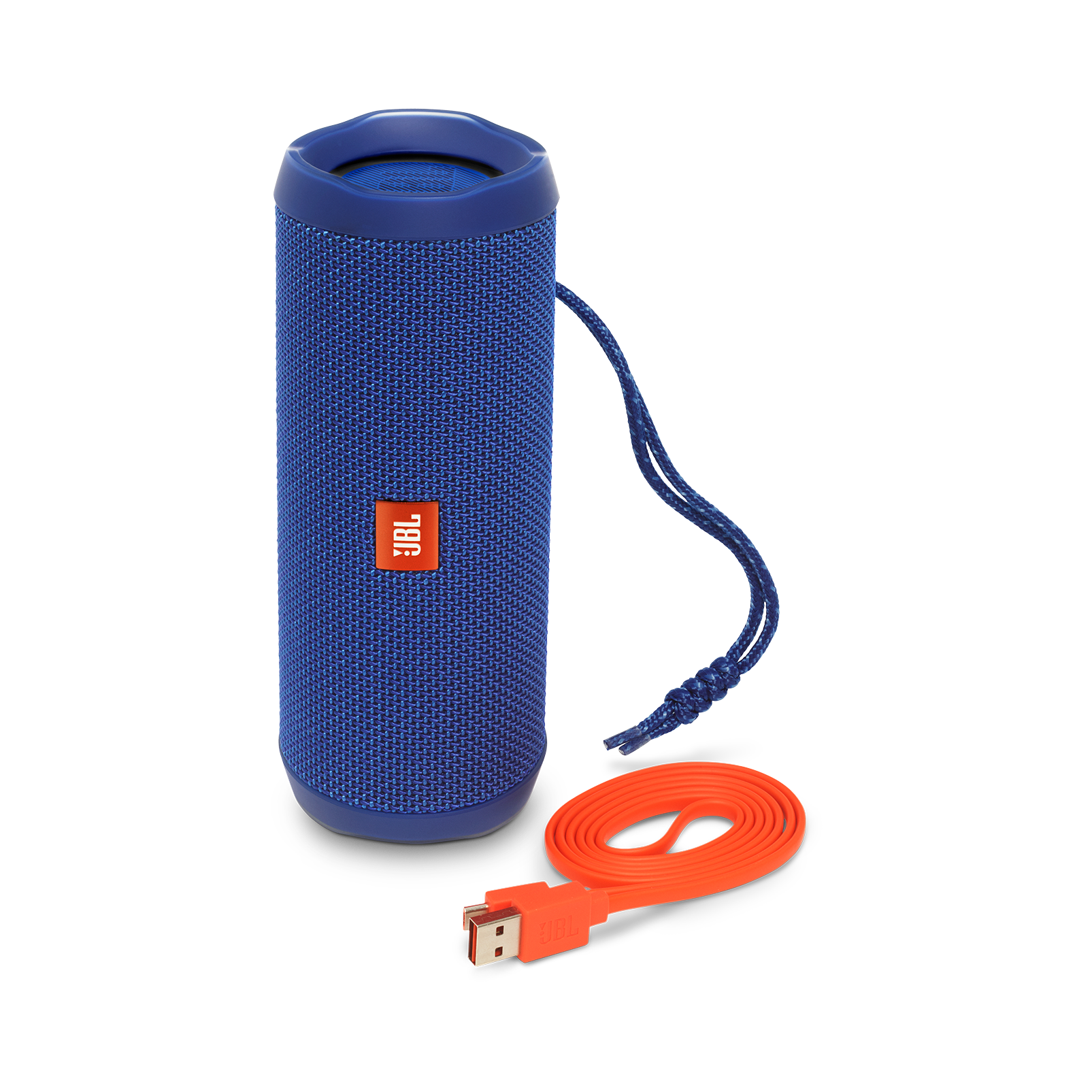 JBL Flip 4 - Blue - A full-featured waterproof portable Bluetooth speaker with surprisingly powerful sound. - Detailshot 1