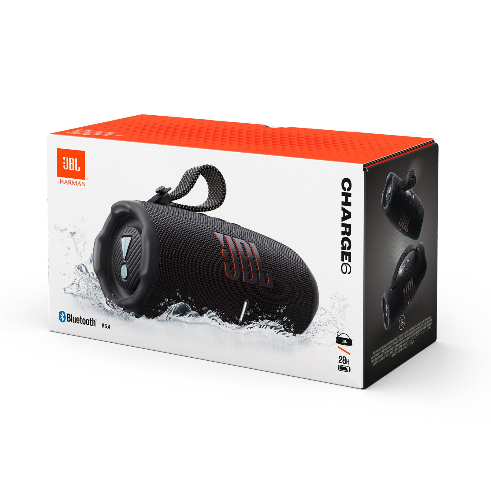 JBL Charge 6 - Black - Portable waterproof and drop-proof Bluetooth speaker - Detailshot 4