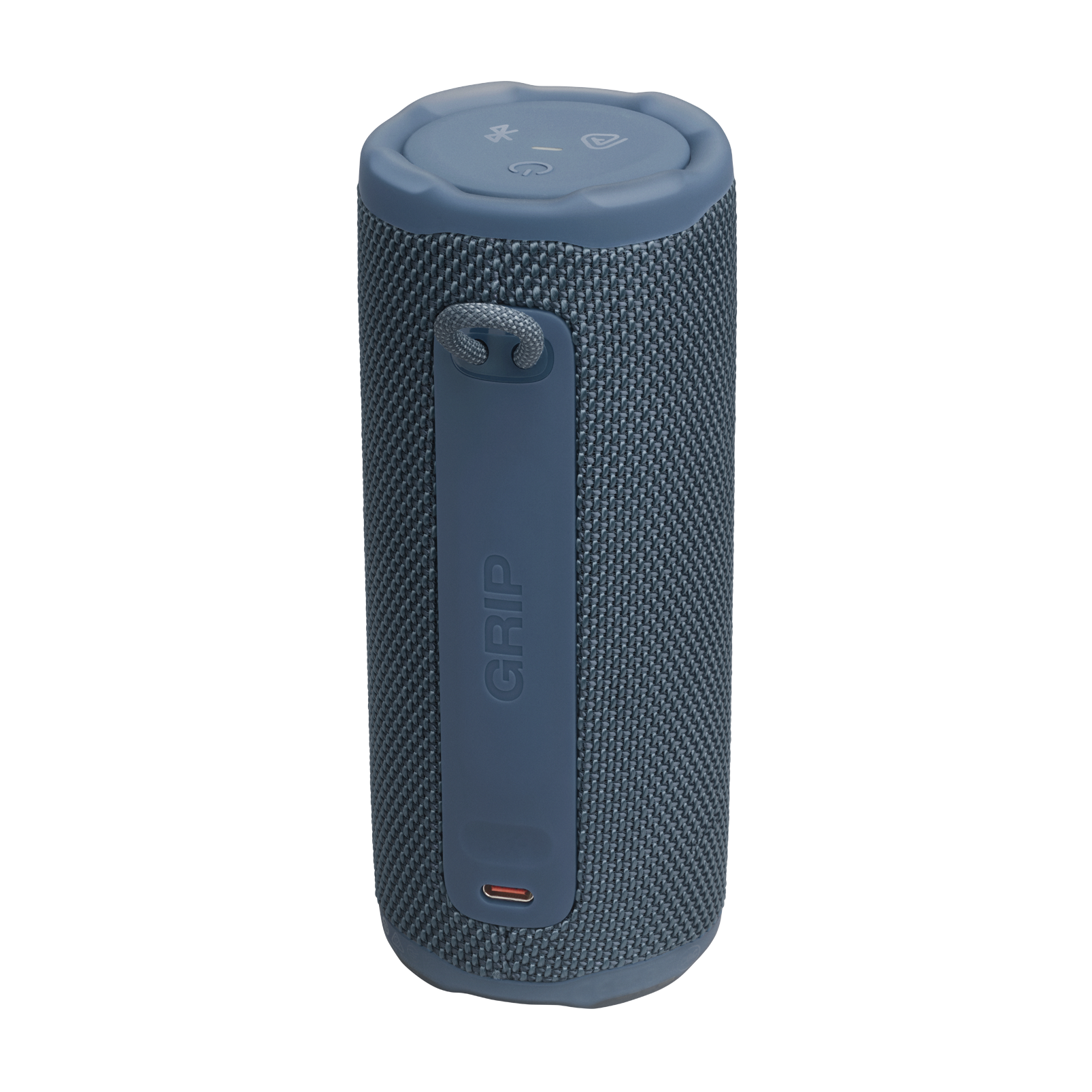 JBL Grip - Blue - Compact Bluetooth speaker with bold JBL Pro Sound and ambient light - Back