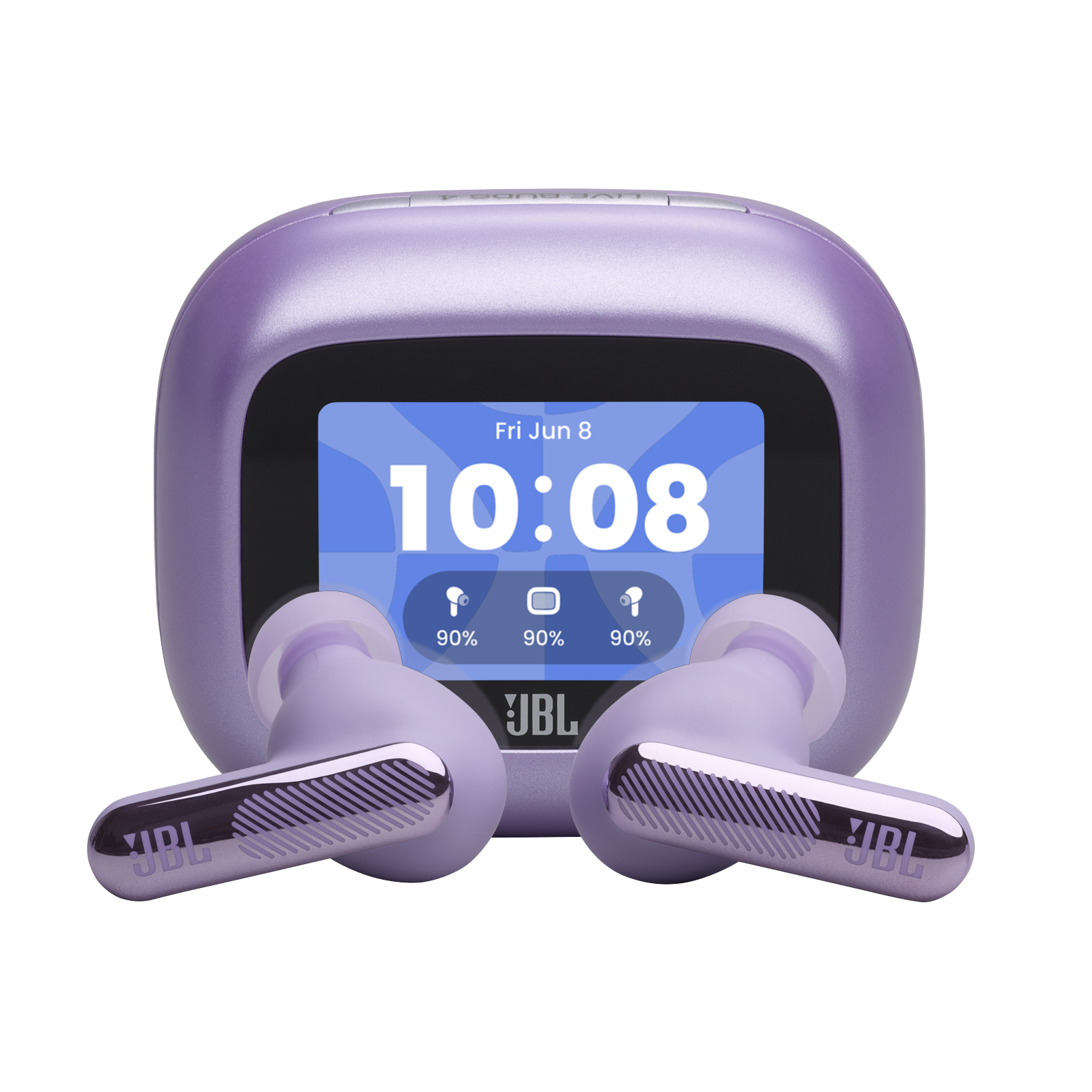 JBL Live Beam 4 - Purple - True wireless Noise Cancelling earbuds - Hero