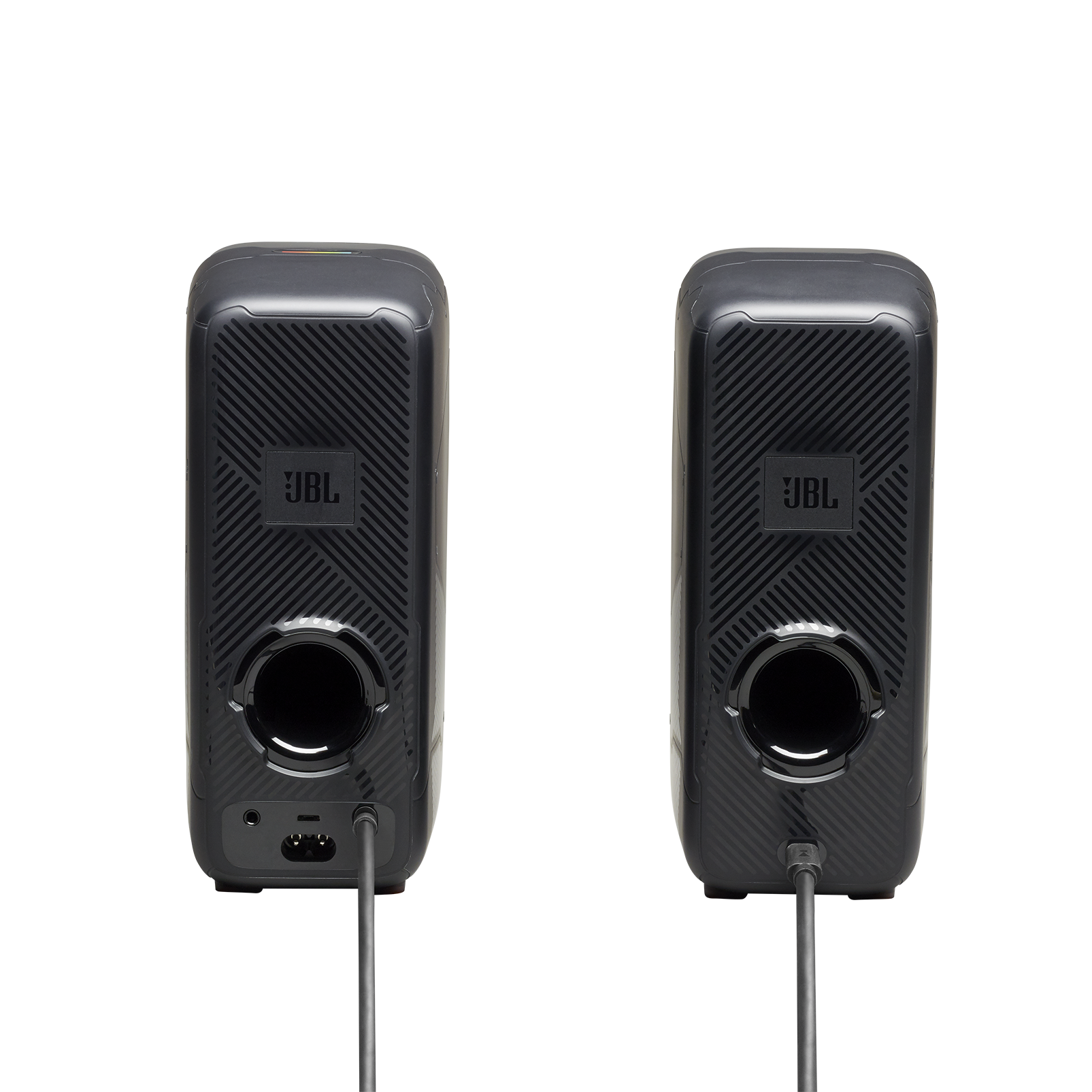 JBL Quantum Duo - Black Matte - PC Gaming Speakers - Back
