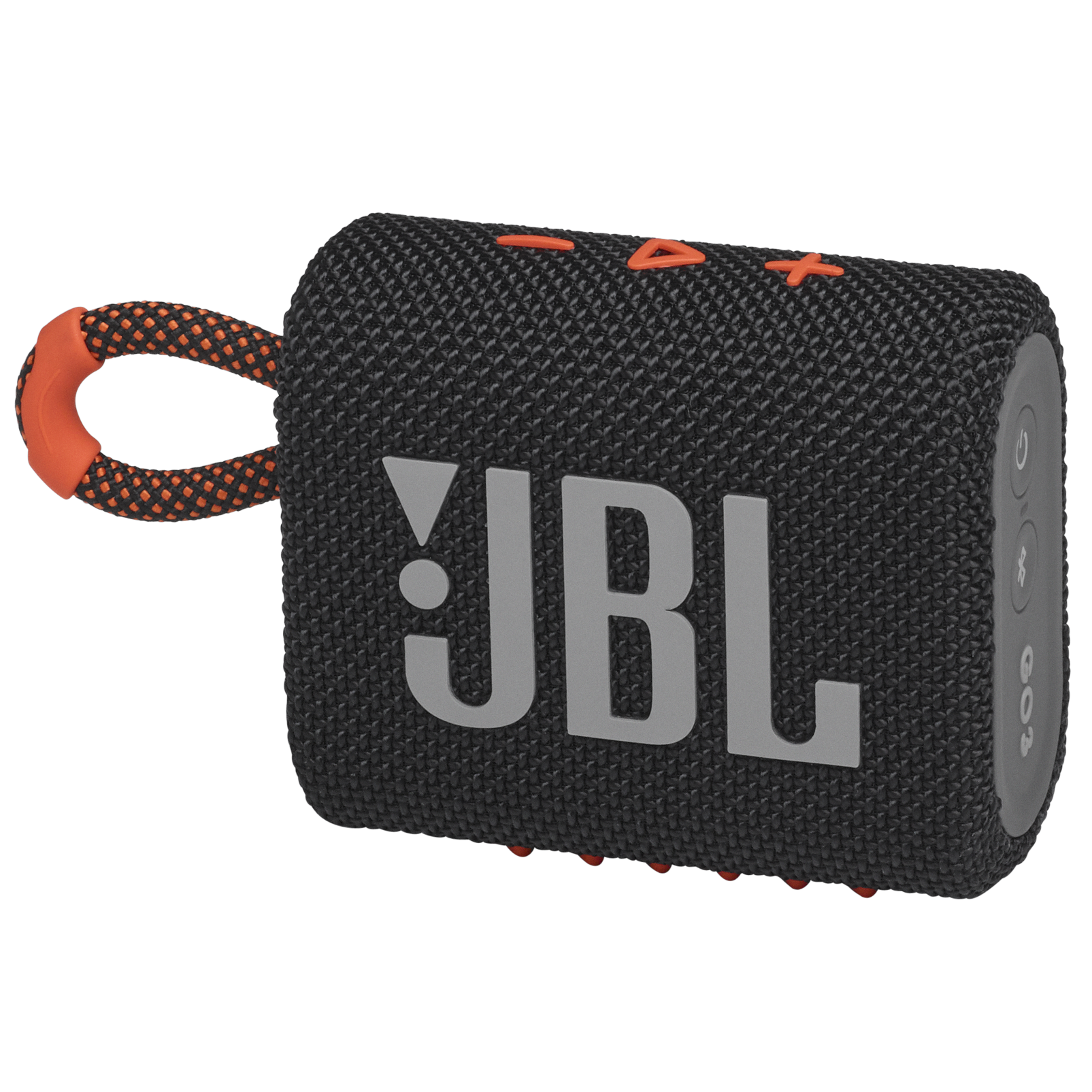 JBL Go 3 - Black / Orange - Portable Waterproof Speaker - Hero