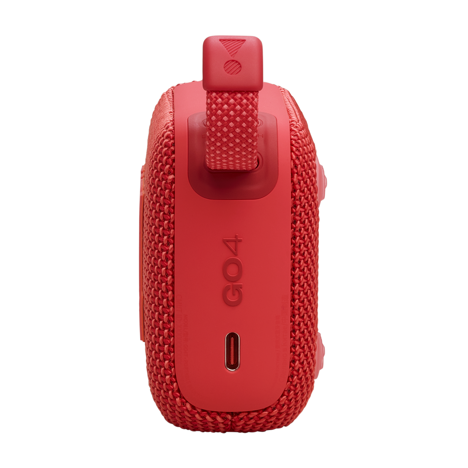 JBL Go 4 - Red - Ultra-Portable Bluetooth Speaker - Left