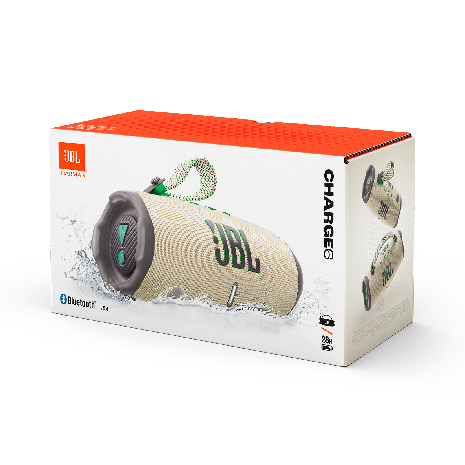 JBL Charge 6 - Sand - Portable waterproof and drop-proof Bluetooth speaker - Detailshot 4