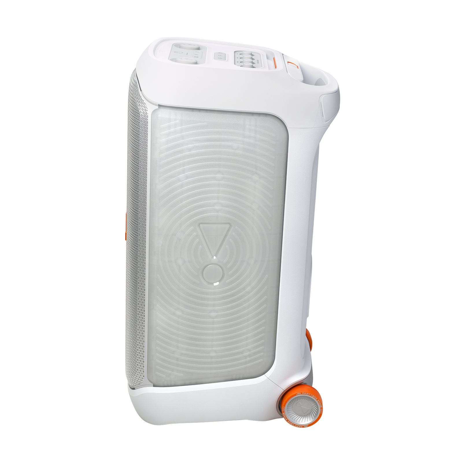 JBL PartyBox Stage 320 - White - Portable party speaker with wheels - Right