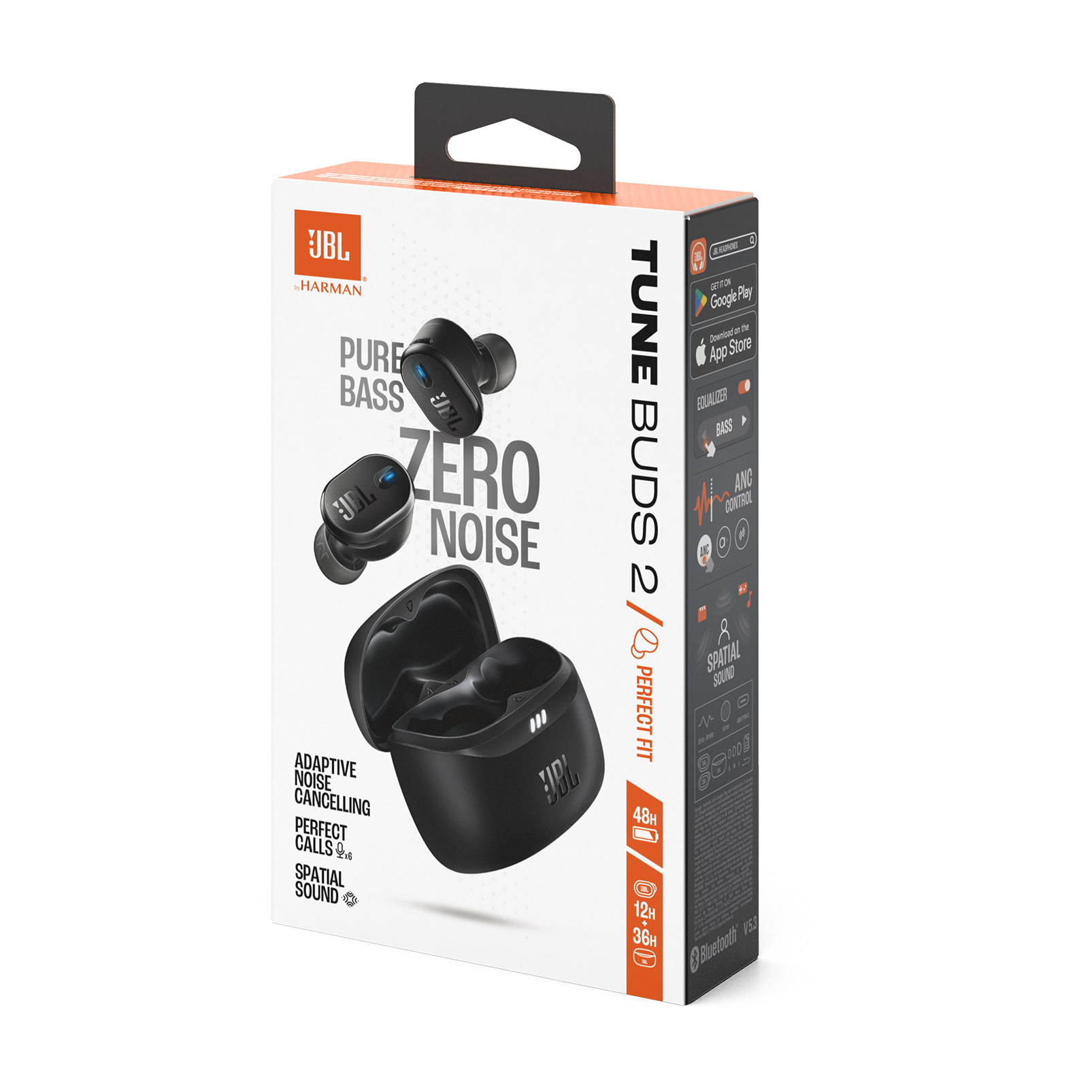 JBL Tune Buds 2 - Black - True Wireless Noise Cancelling Earbuds - Detailshot 15