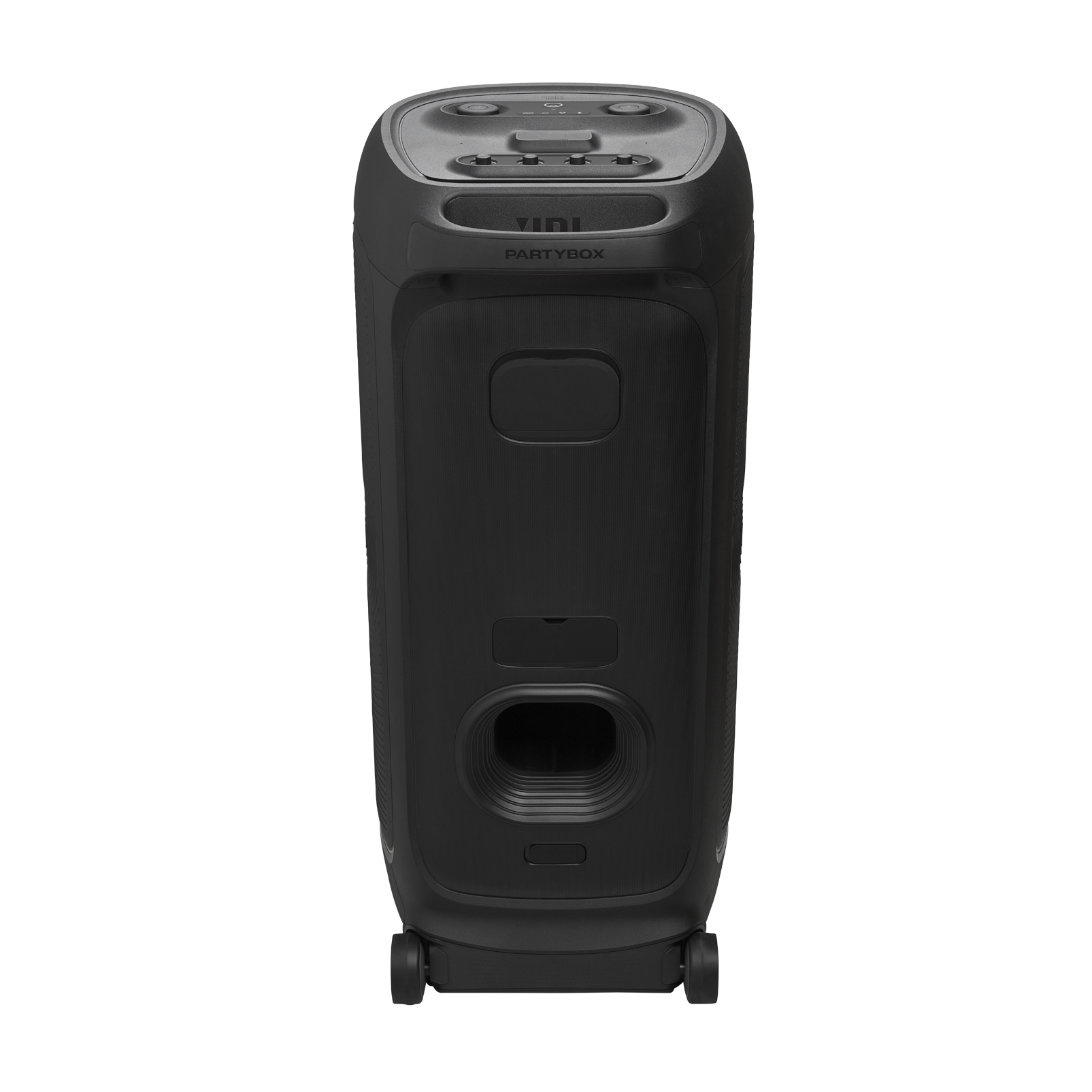 JBL PartyBox Ultimate - Black - Massive party speaker with powerful sound, multi-dimensional lightshow, and splashproof design. - Back