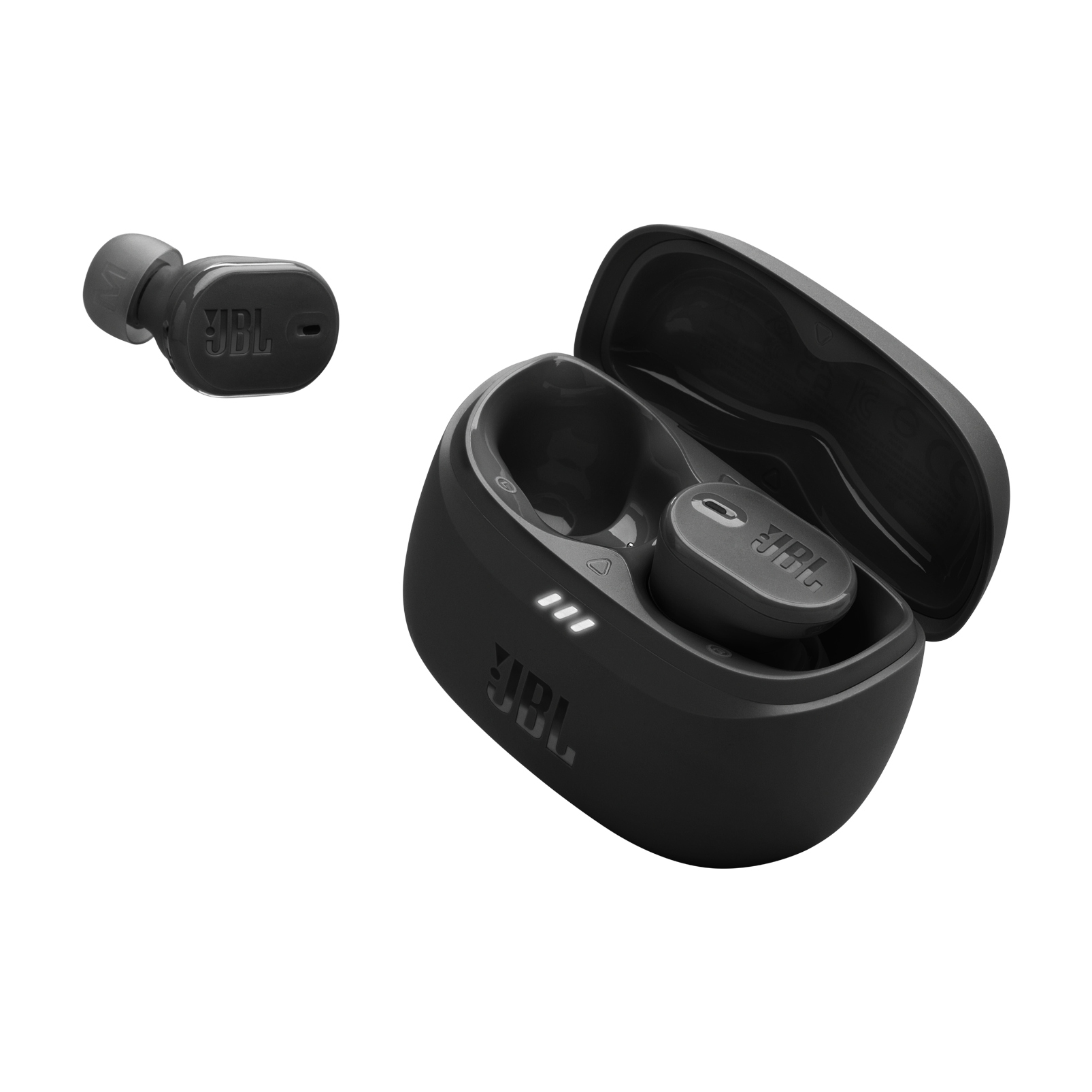 JBL Tune Buds 2 - Black - True Wireless Noise Cancelling Earbuds - Detailshot 2 JBL Tune Buds 2 - Black - True Wireless Noise Cancelling Earbuds - Detailshot 2