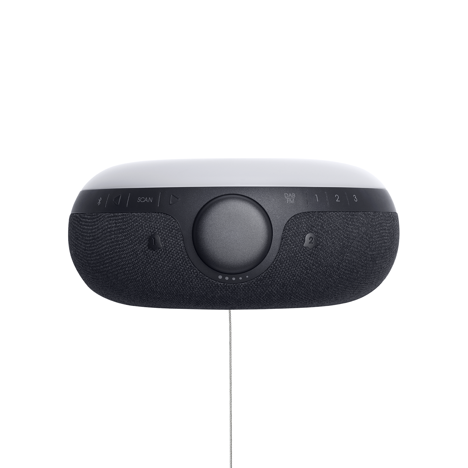 JBL Horizon 2 FM - Black - Bluetooth clock radio speaker with FM - Top