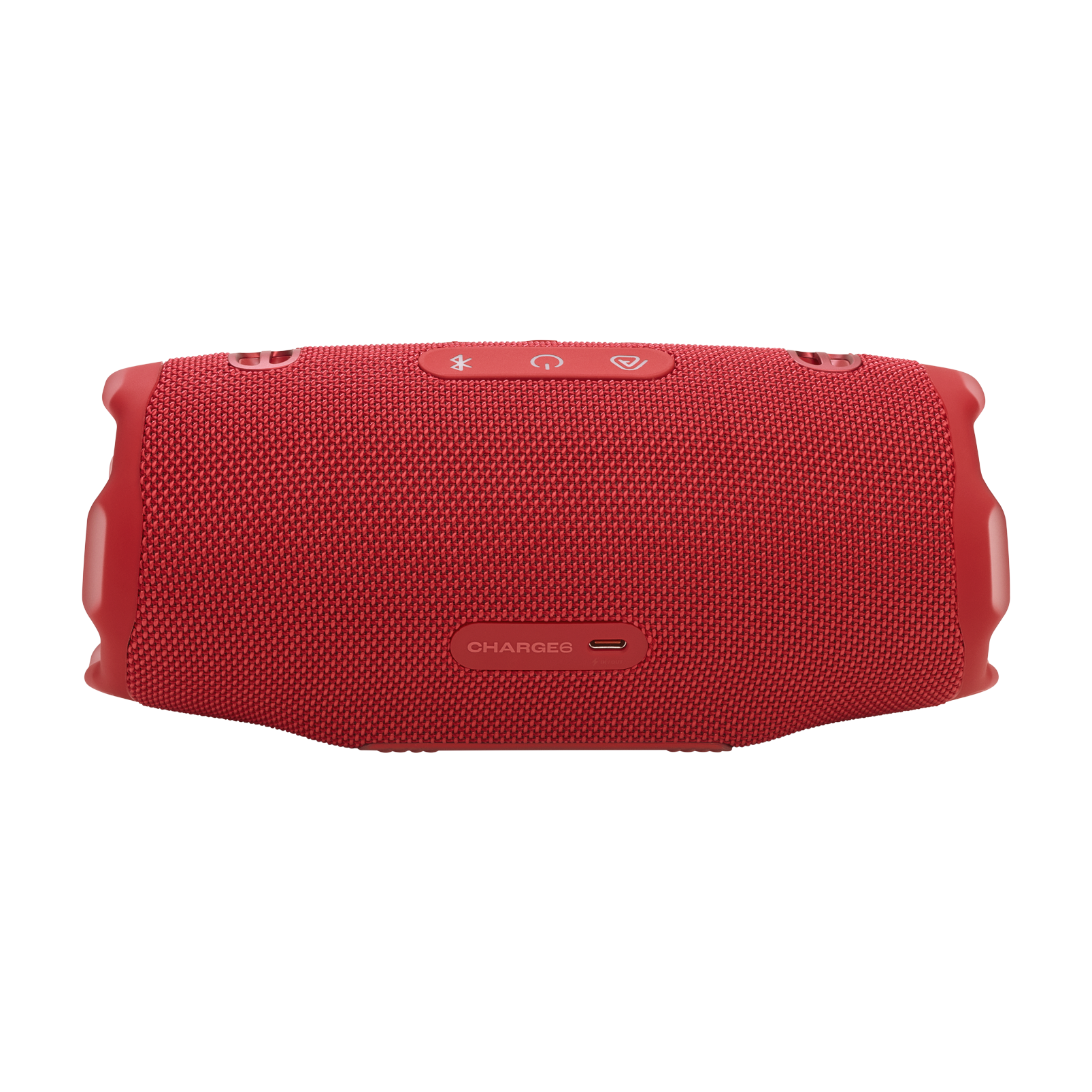 JBL Charge 6 - Red - Portable waterproof and drop-proof Bluetooth speaker - Back