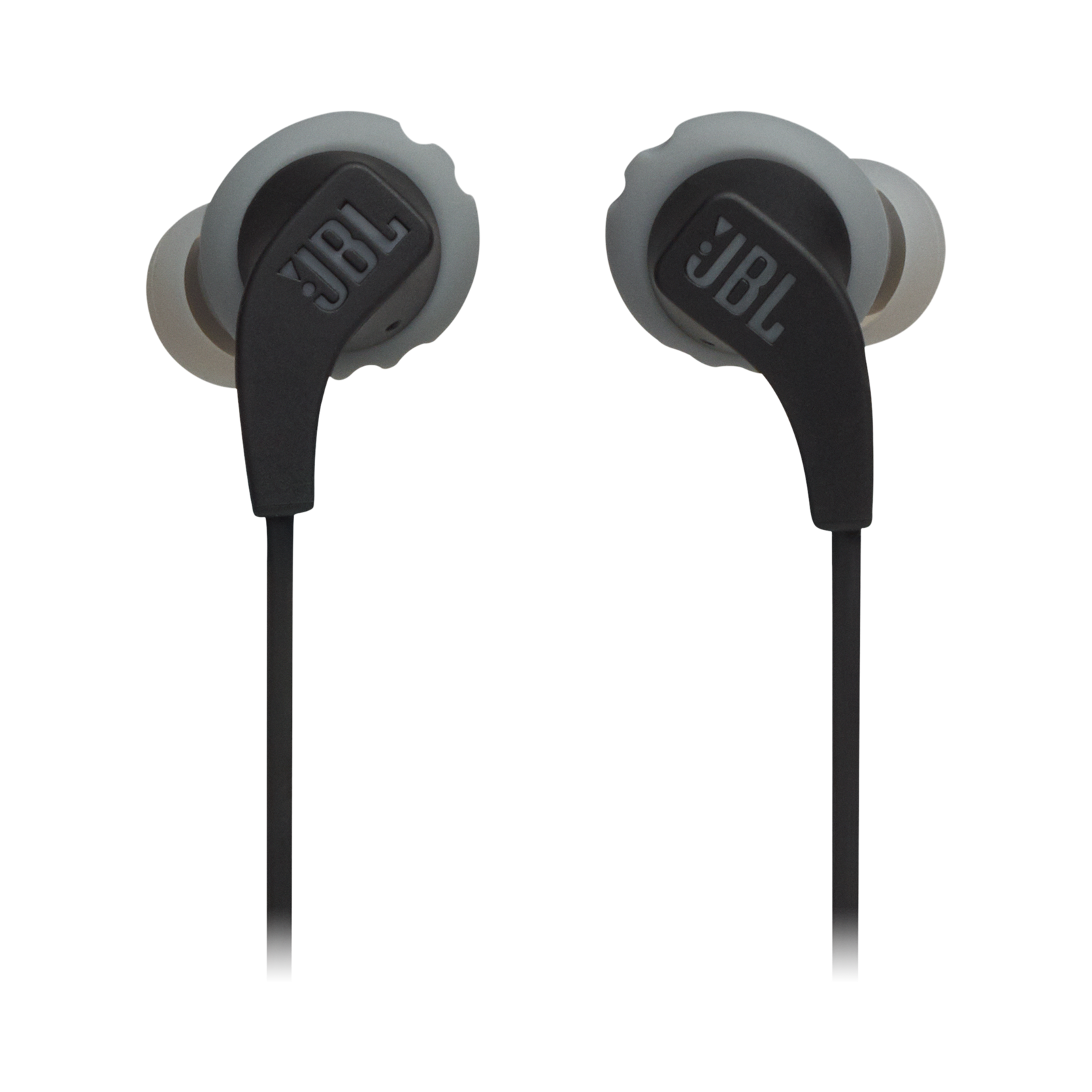 JBL Endurance RUNBT - Black - Sweatproof Wireless In-Ear Sport Headphones - Front