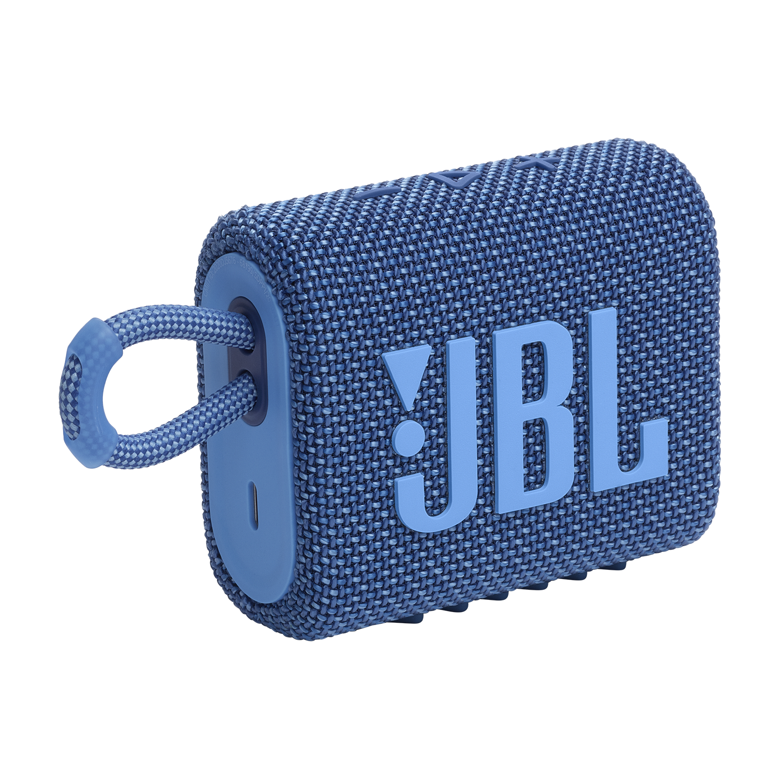 JBL Go 3 Eco - Blue - Ultra-portable Waterproof Speaker - Hero