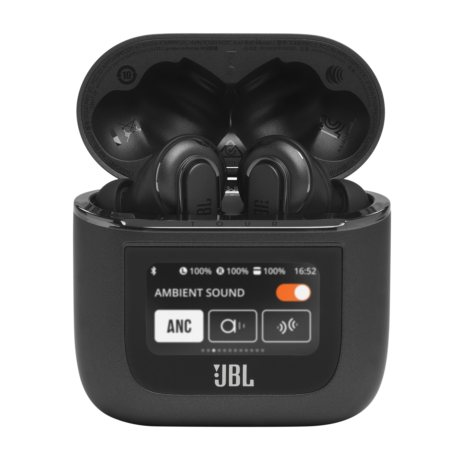 JBL Tour Pro 2 - Black - True wireless Noise Cancelling earbuds - Detailshot 5