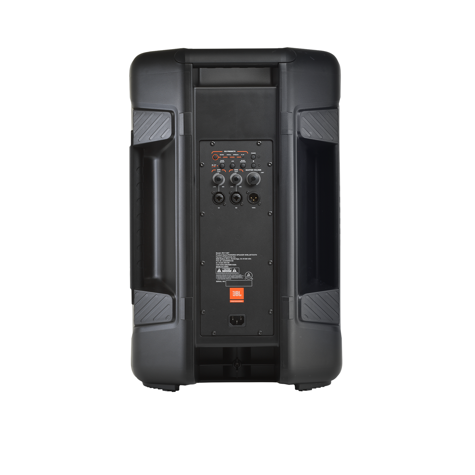 JBL IRX112BT - Black - Powered 12” Portable Speaker with Bluetooth® - Back