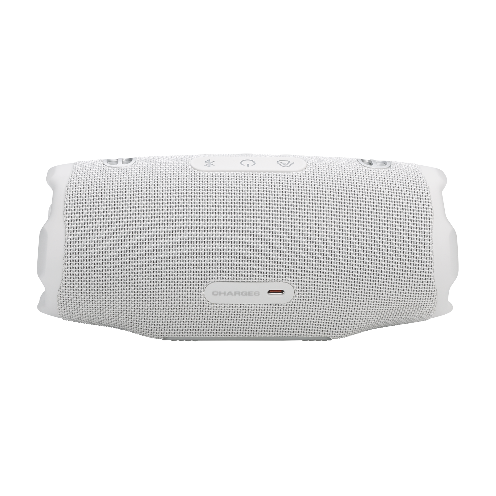 JBL Charge 6 - White - Portable waterproof and drop-proof Bluetooth speaker - Back