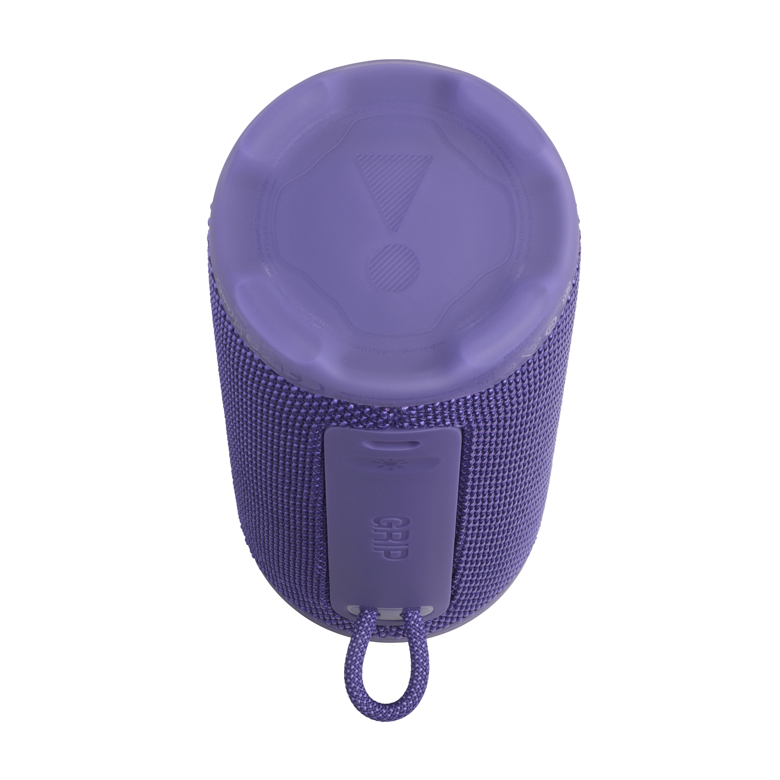 JBL Grip - Purple - Compact Bluetooth speaker with bold JBL Pro Sound and ambient light - Bottom