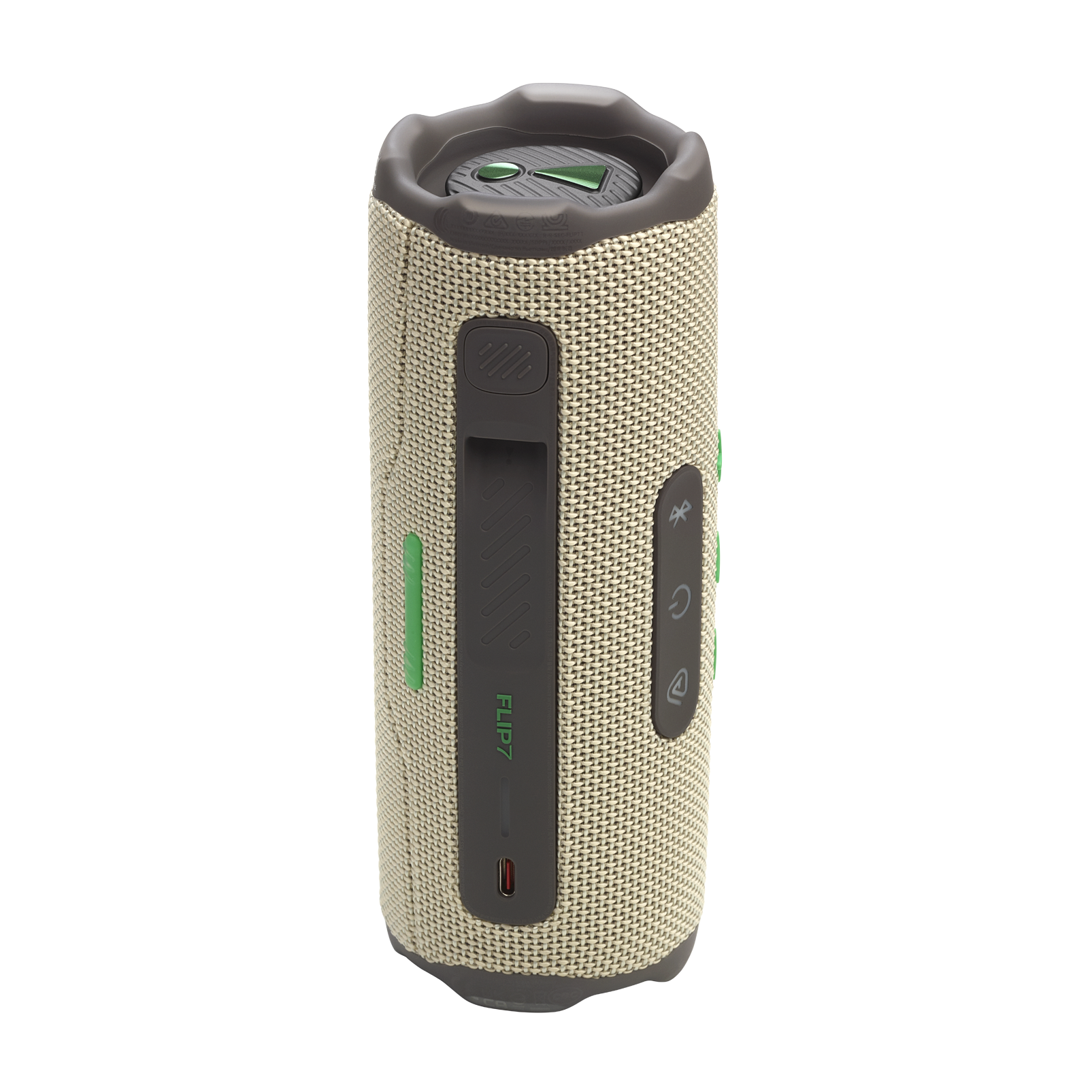 JBL Flip 7 - Sand - Portable waterproof and drop-proof  speaker - Back