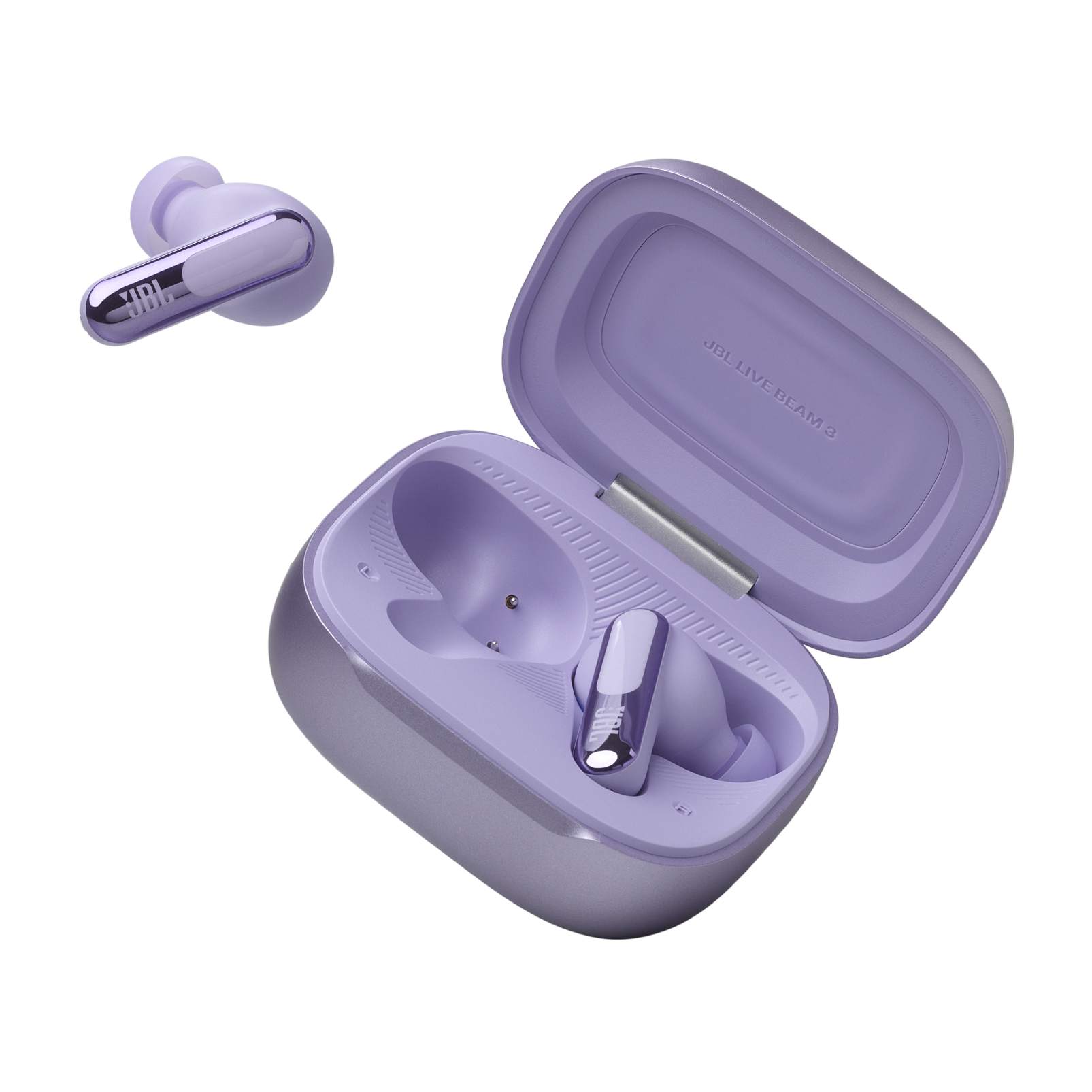 JBL Live Beam 3 - Purple - True wireless noise-cancelling closed-stick earbuds - Detailshot 8