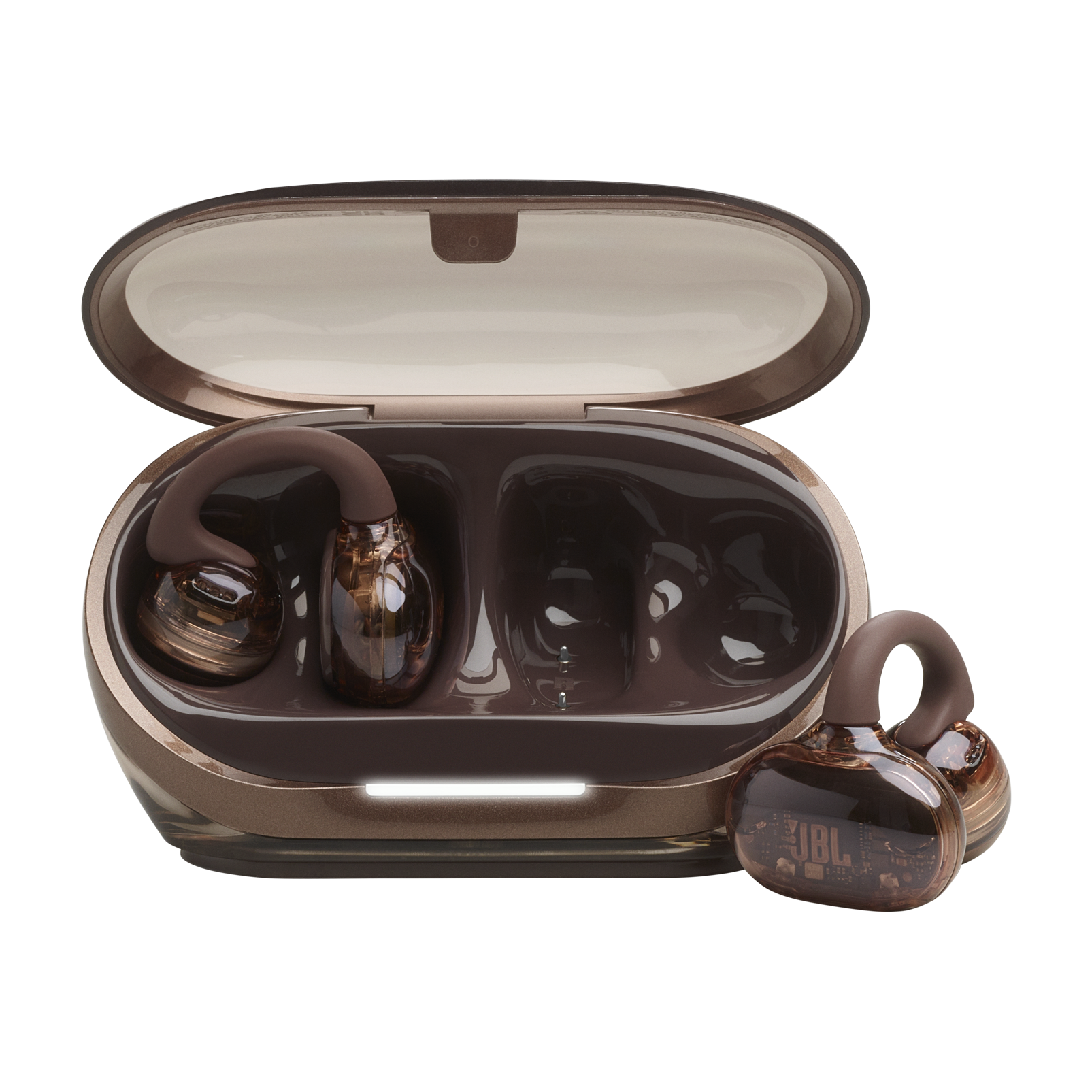 JBL Soundgear Clips - Copper - True wireless open-ear headphones - Hero