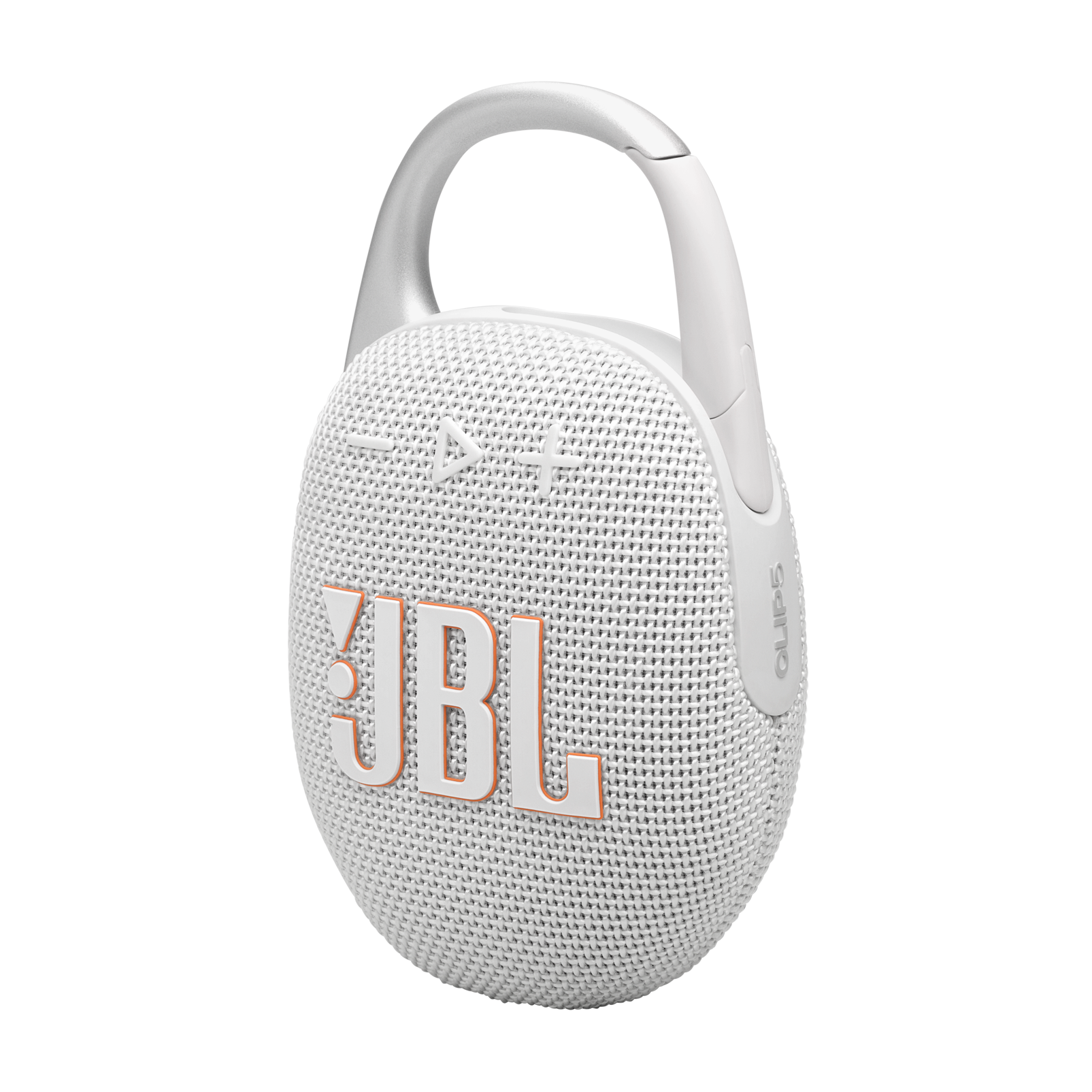 JBL Clip 5 - White - Ultra-portable waterproof speaker - Detailshot 1