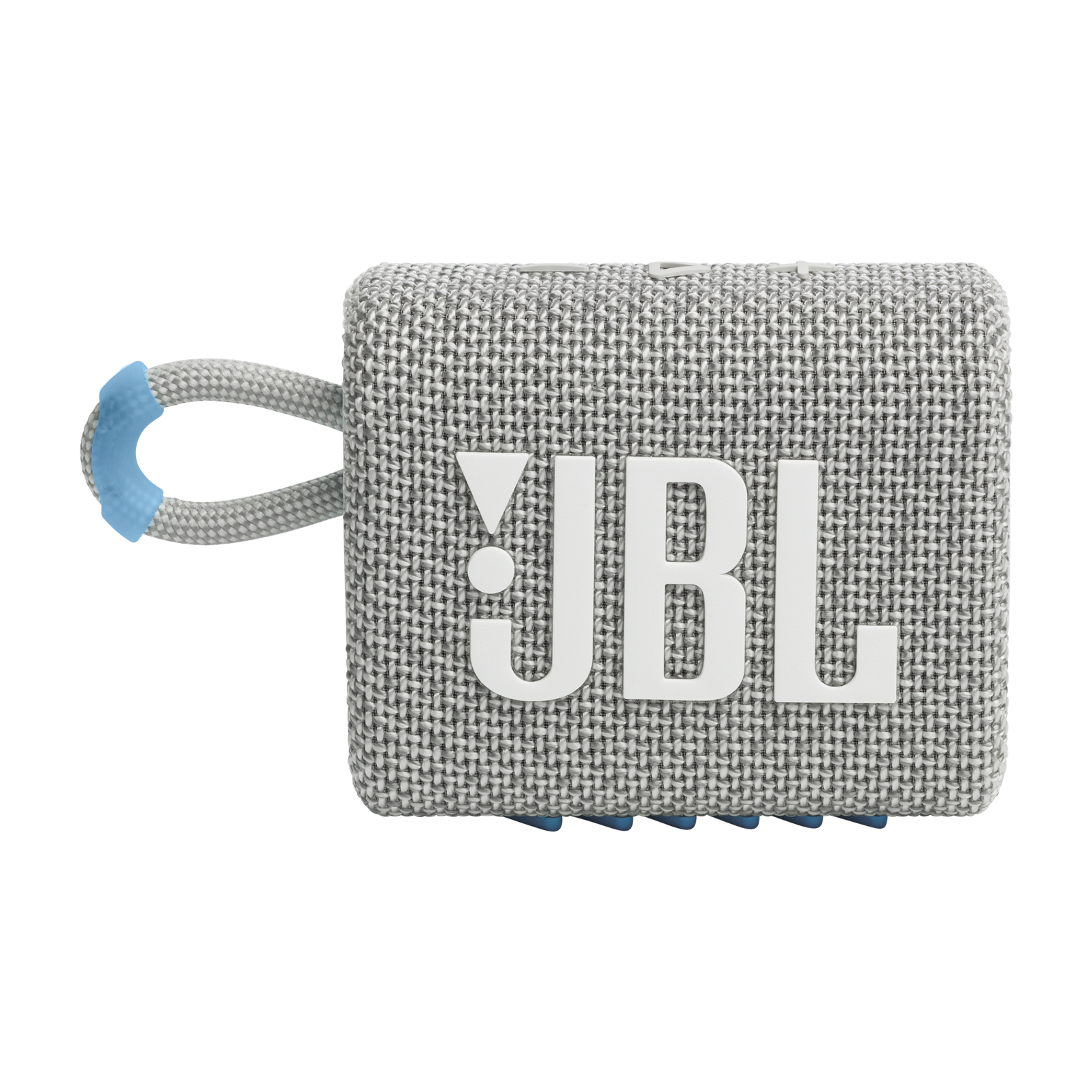 JBL Go 3 Eco - White - Ultra-portable Waterproof Speaker - Front