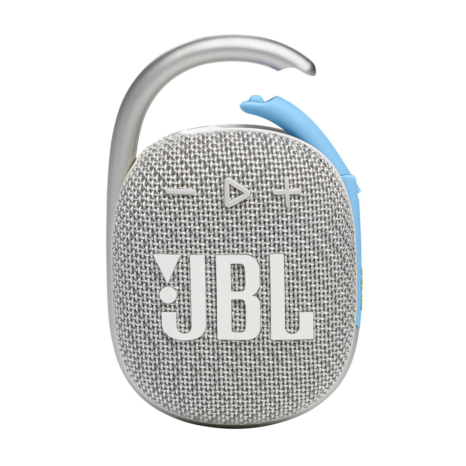 JBL Clip 4 Eco - White - Ultra-portable Waterproof Speaker - Front