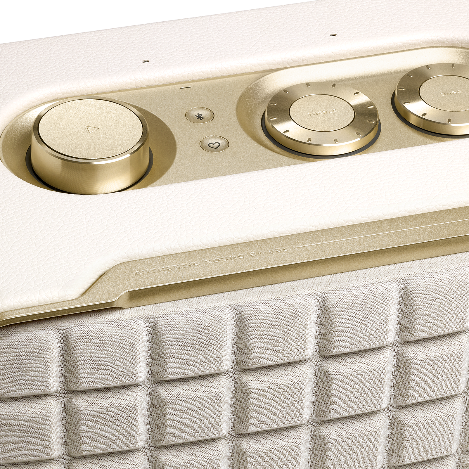 JBL Authentics 200 - White - Smart home speaker with Wi-Fi, Bluetooth and Voice Assistants with retro design - Detailshot 7