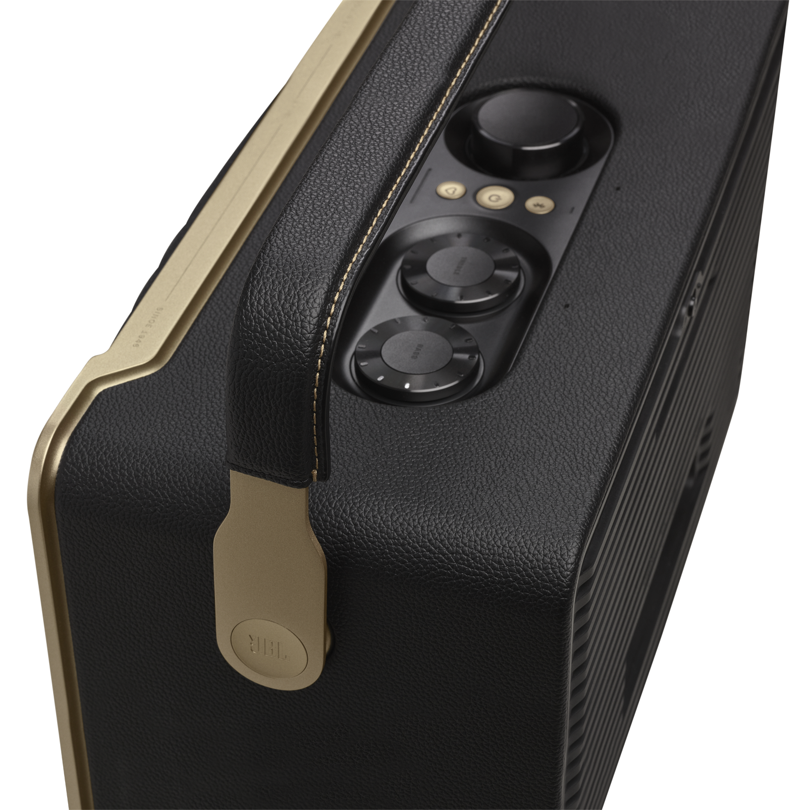 JBL Authentics 300 - Black - Portable smart home speaker with Wi-Fi, Bluetooth and voice assistants with retro design. - Detailshot 6