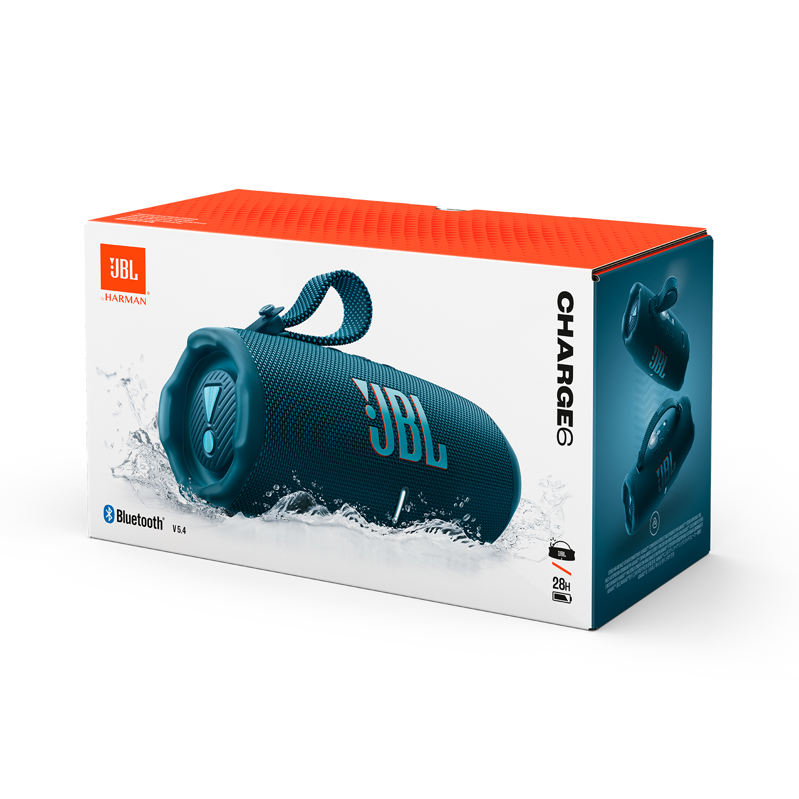 JBL Charge 6 - Blue - Portable waterproof and drop-proof Bluetooth speaker - Detailshot 4
