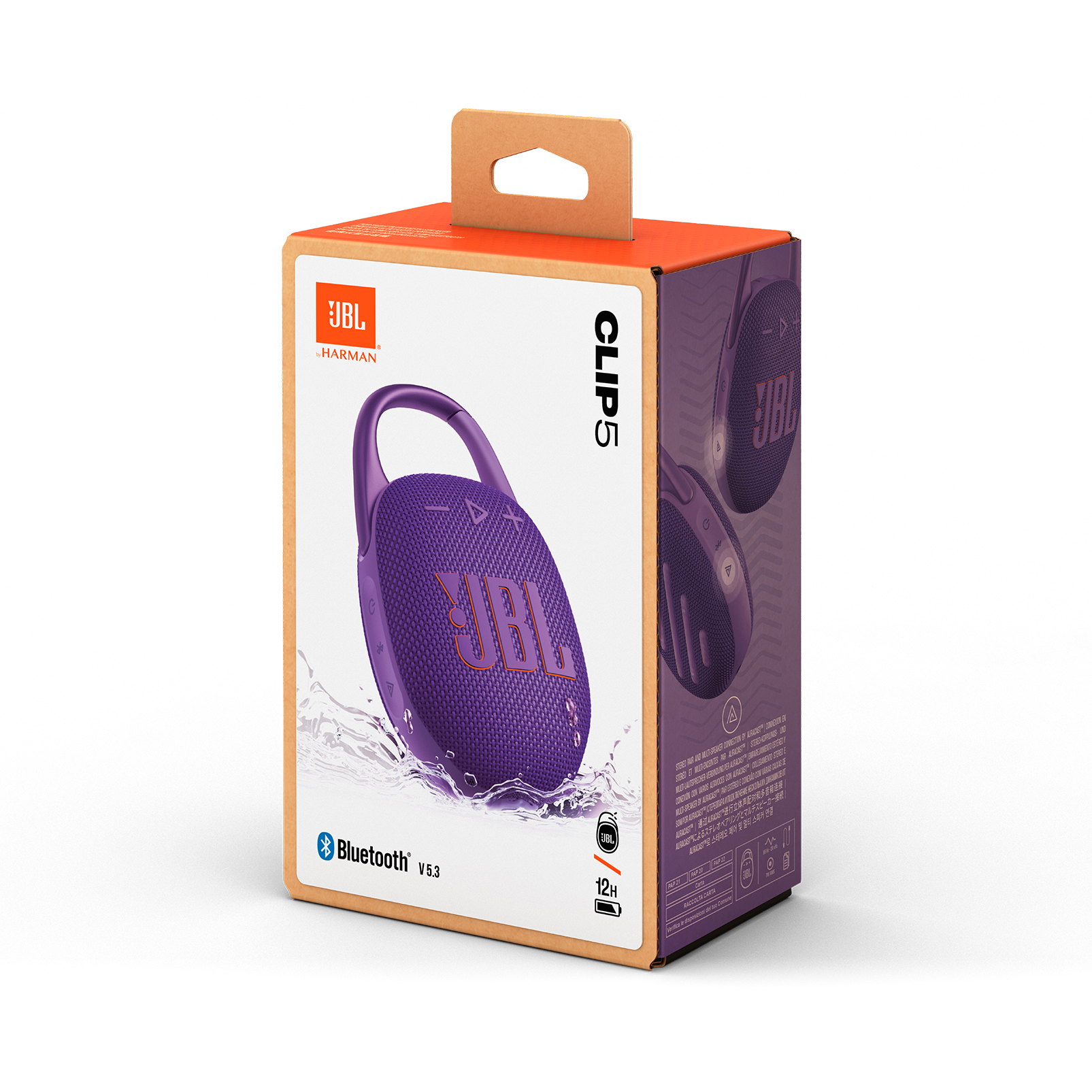 JBL Clip 5 - Purple - Ultra-portable waterproof speaker - Detailshot 15