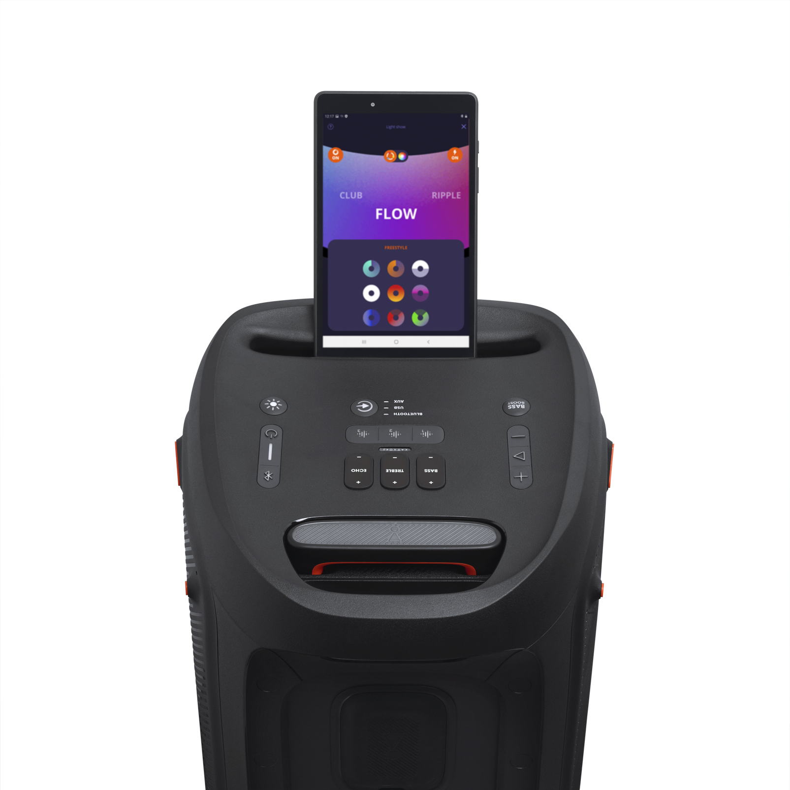 JBL Partybox 310 - Black - Portable party speaker with dazzling lights and powerful JBL Pro Sound - Detailshot 2