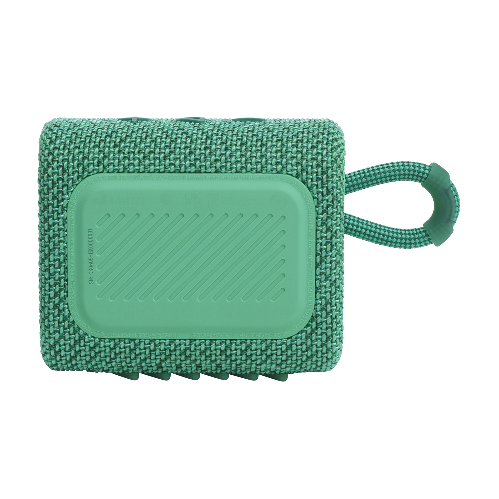 JBL Go 3 Eco - Green - Ultra-portable Waterproof Speaker - Back