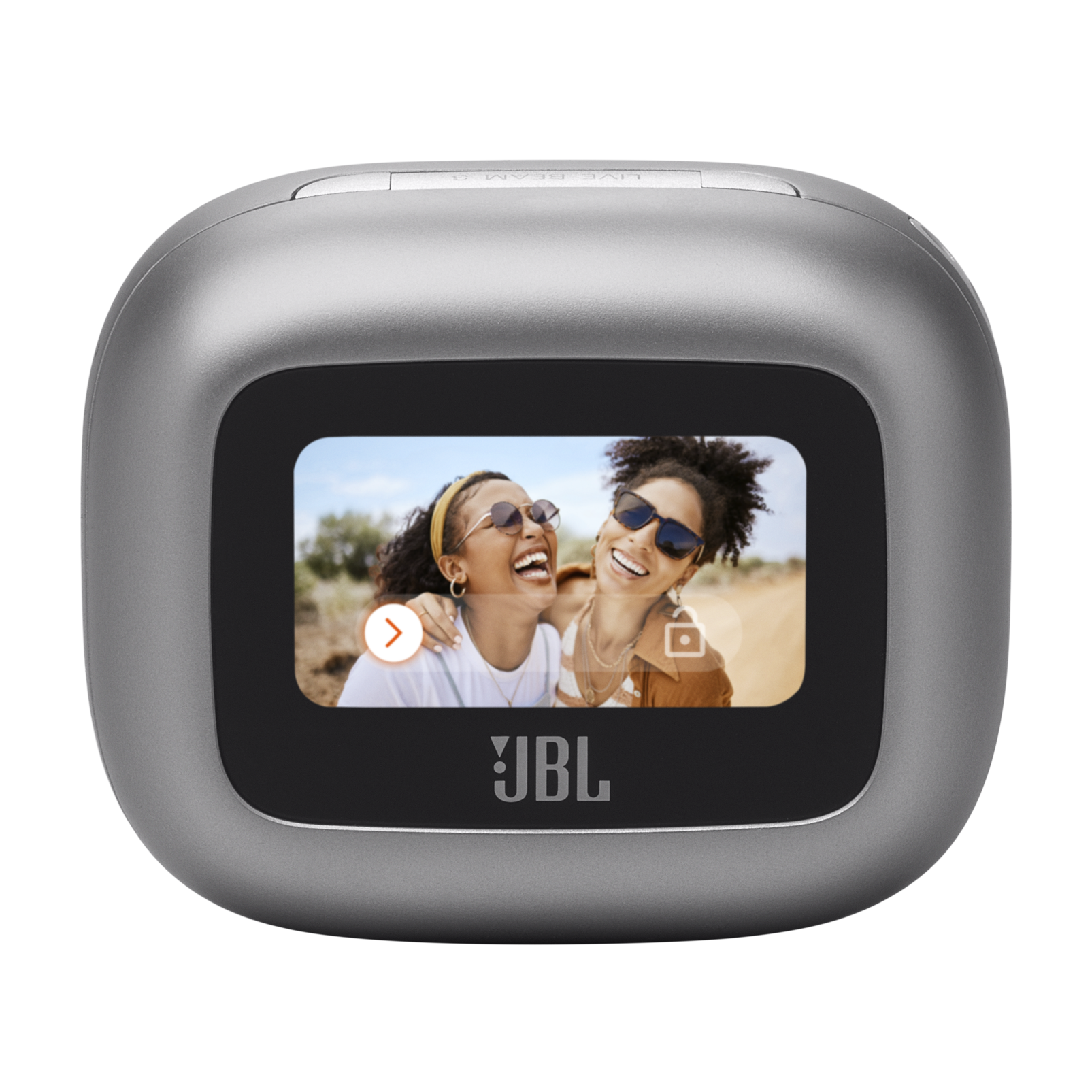 JBL Live Beam 3 - Silver - True wireless noise-cancelling closed-stick earbuds - Detailshot 2
