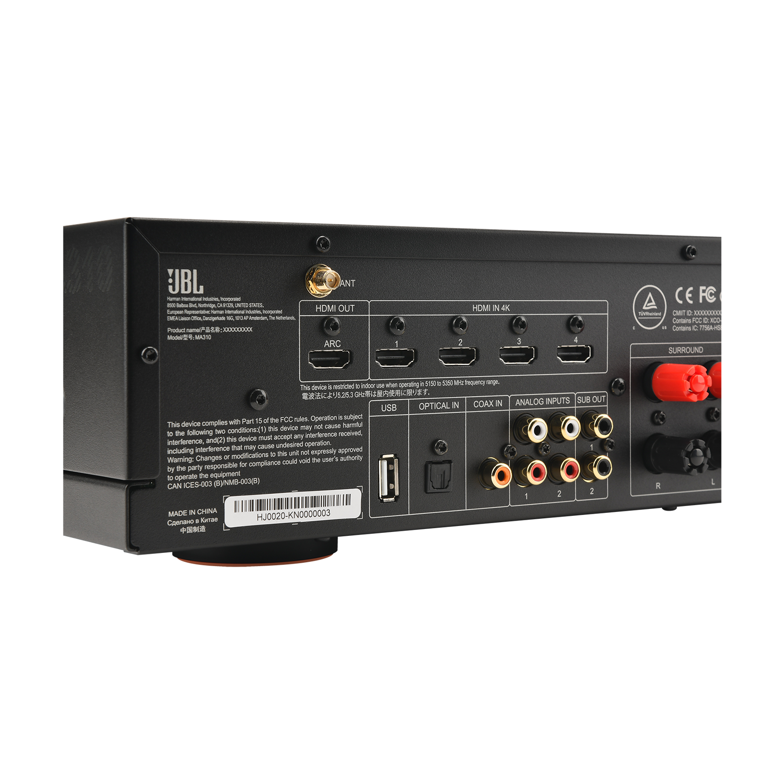 MA310 - Black - 5.2-channel 4K AV Receiver - Detailshot 7