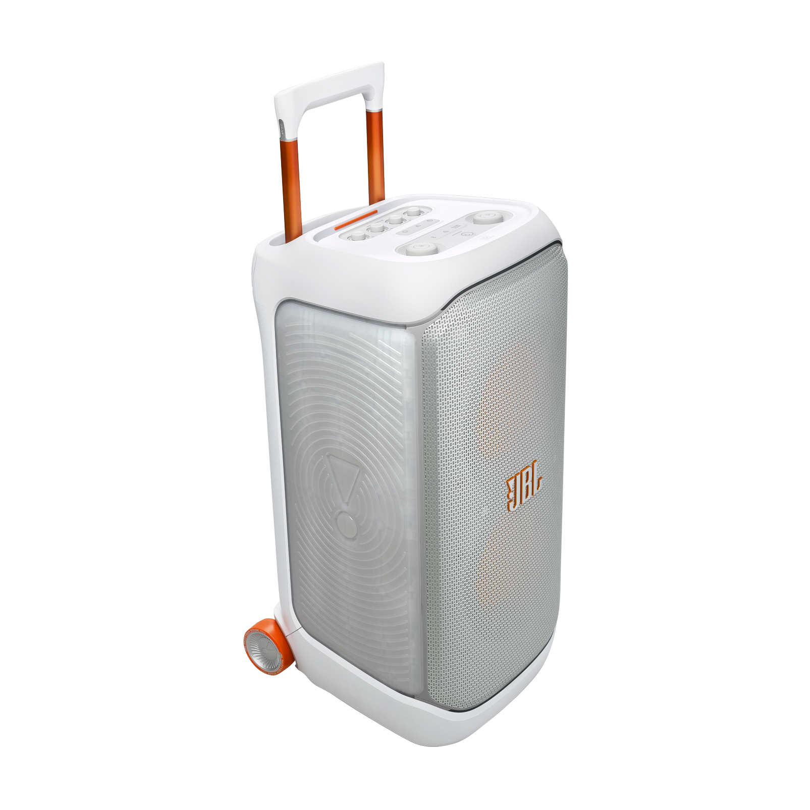 JBL PartyBox Stage 320 - White - Portable party speaker with wheels - Detailshot 7