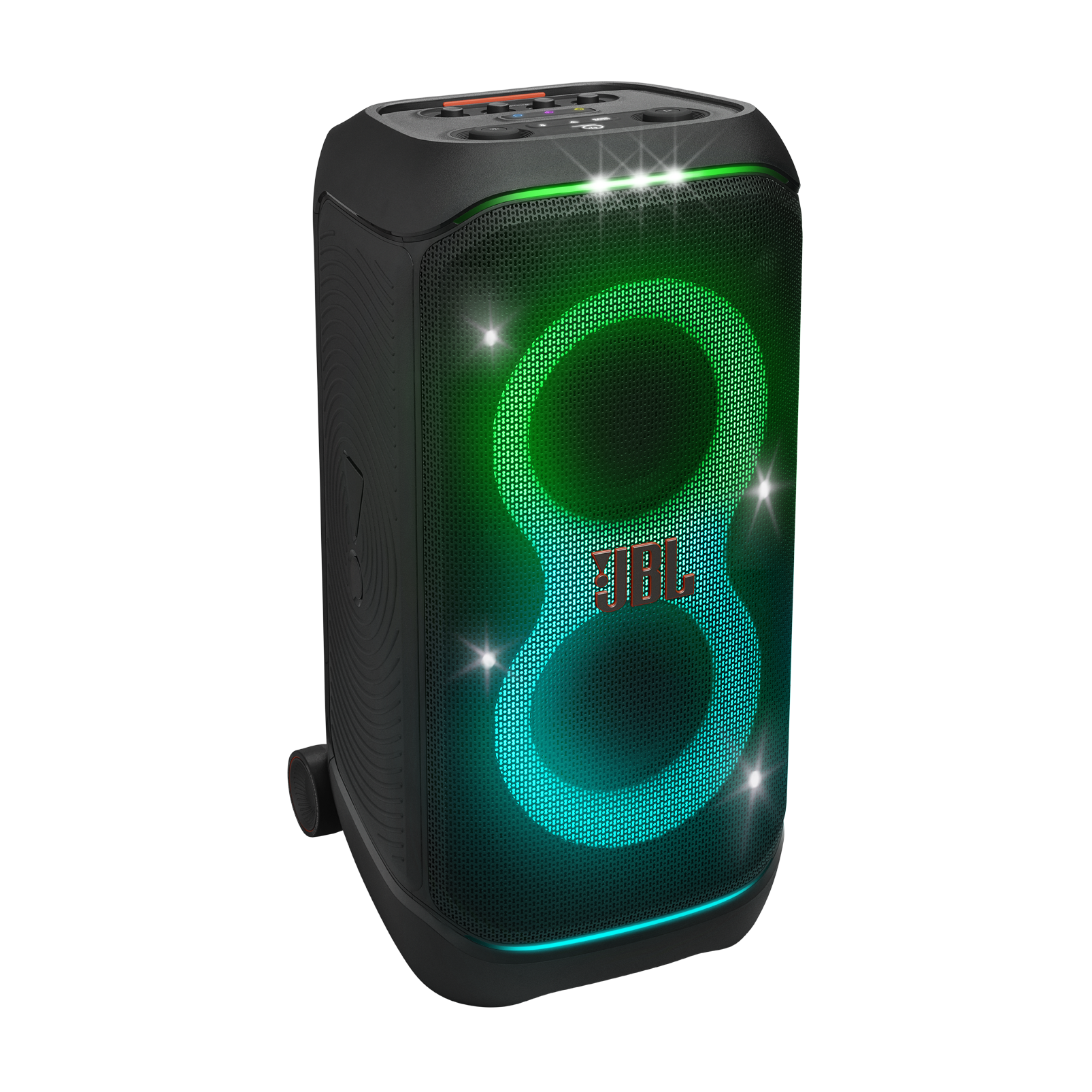 JBL PartyBox Stage 320 - Black - Portable party speaker with wheels - Detailshot 6