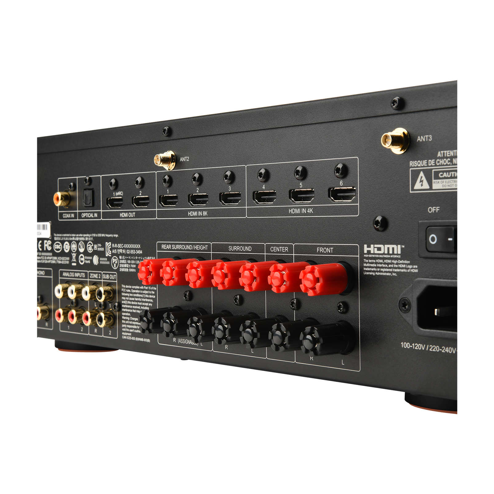 MA7100HP - White - 7.2-channel 8K High Performance AV Receiver - Detailshot 5