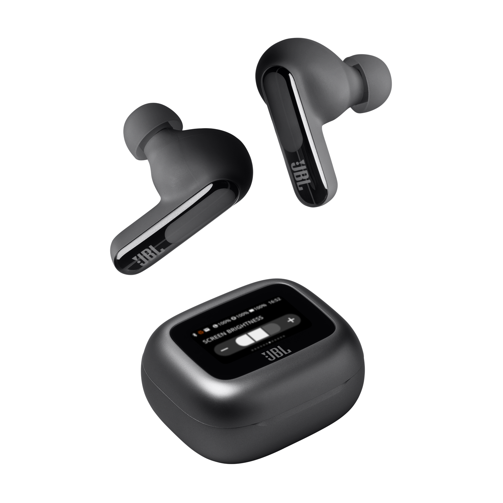 JBL Live Beam 3 - Black - True wireless noise-cancelling closed-stick earbuds - Detailshot 7