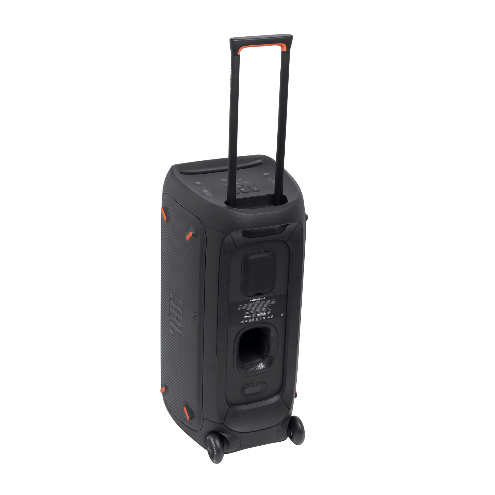 JBL Partybox 310 - Black - Portable party speaker with dazzling lights and powerful JBL Pro Sound - Detailshot 1