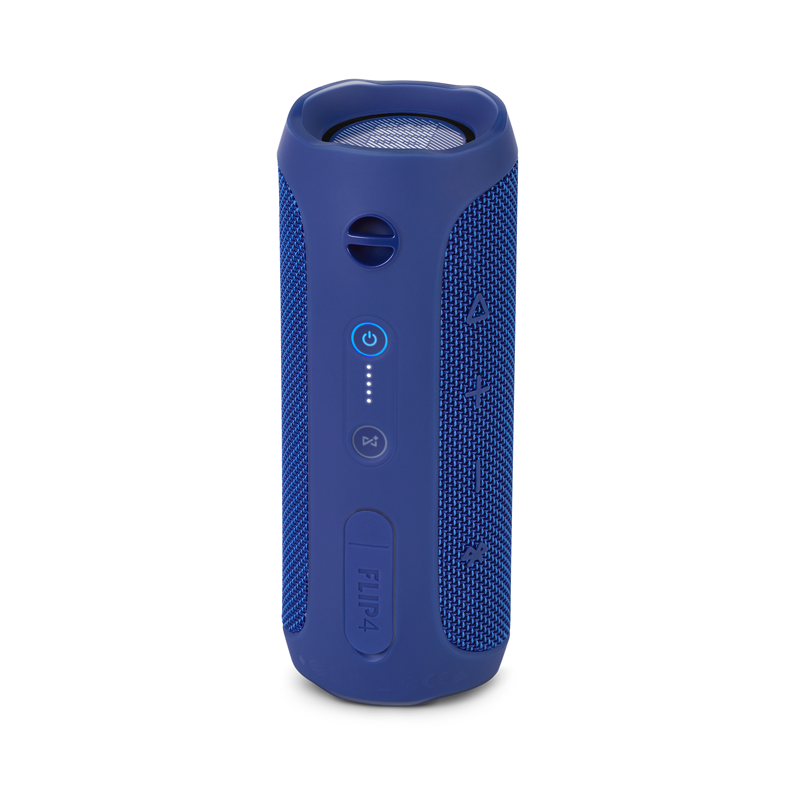 JBL Flip 4 - Blue - A full-featured waterproof portable Bluetooth speaker with surprisingly powerful sound. - Back