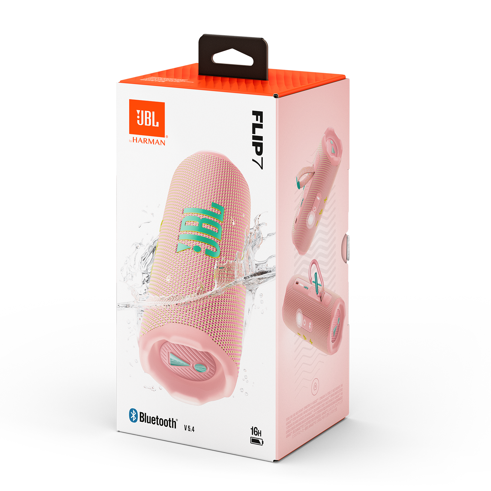 JBL Flip 7 - Pink - Portable waterproof and drop-proof  speaker - Detailshot 9